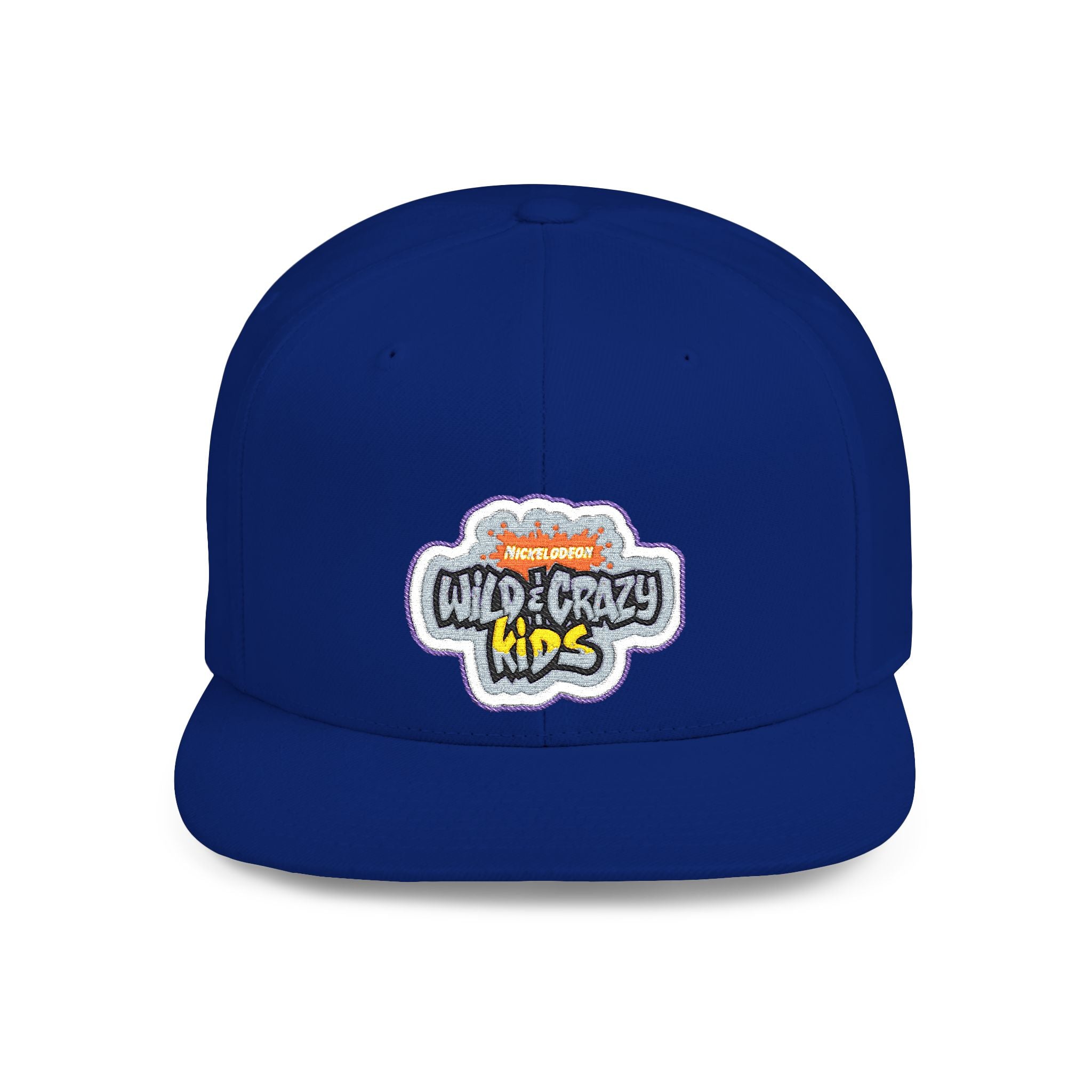 Flat Bill Snapback Hat — 'Neighborhood Vibes' Embroidered Patch Cap