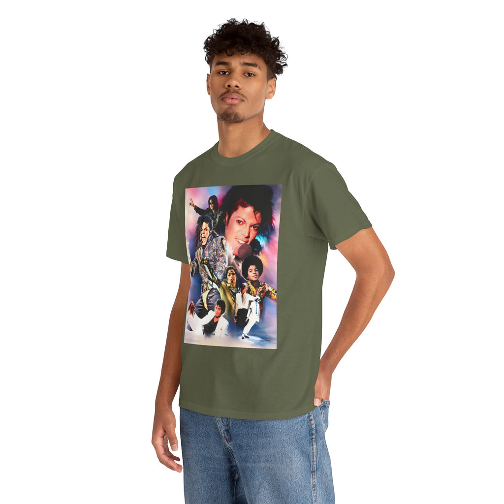 Michael Jackson Tribute Tee — Vintage Pop Collage T-Shirt