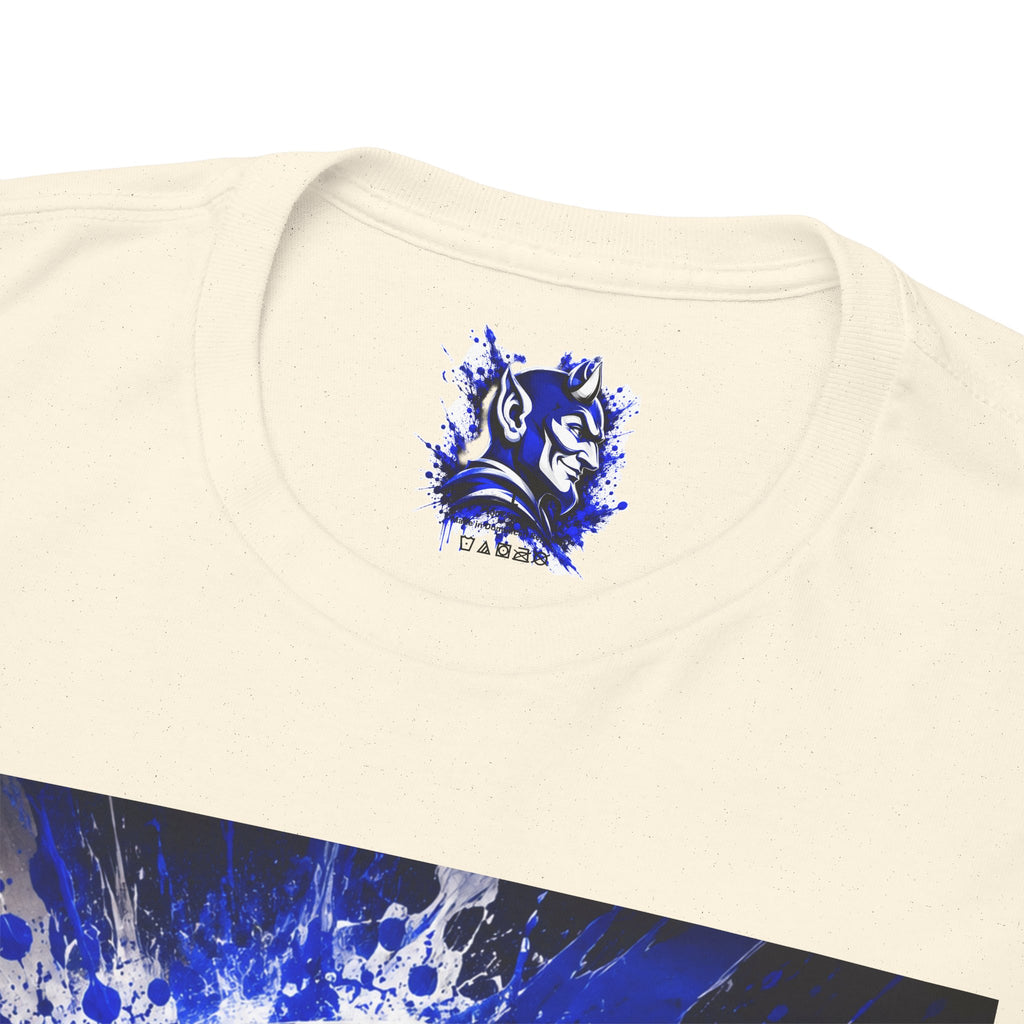 Duke Blue Devils Graphic Tee — Splatter Devil Logo T‑Shirt