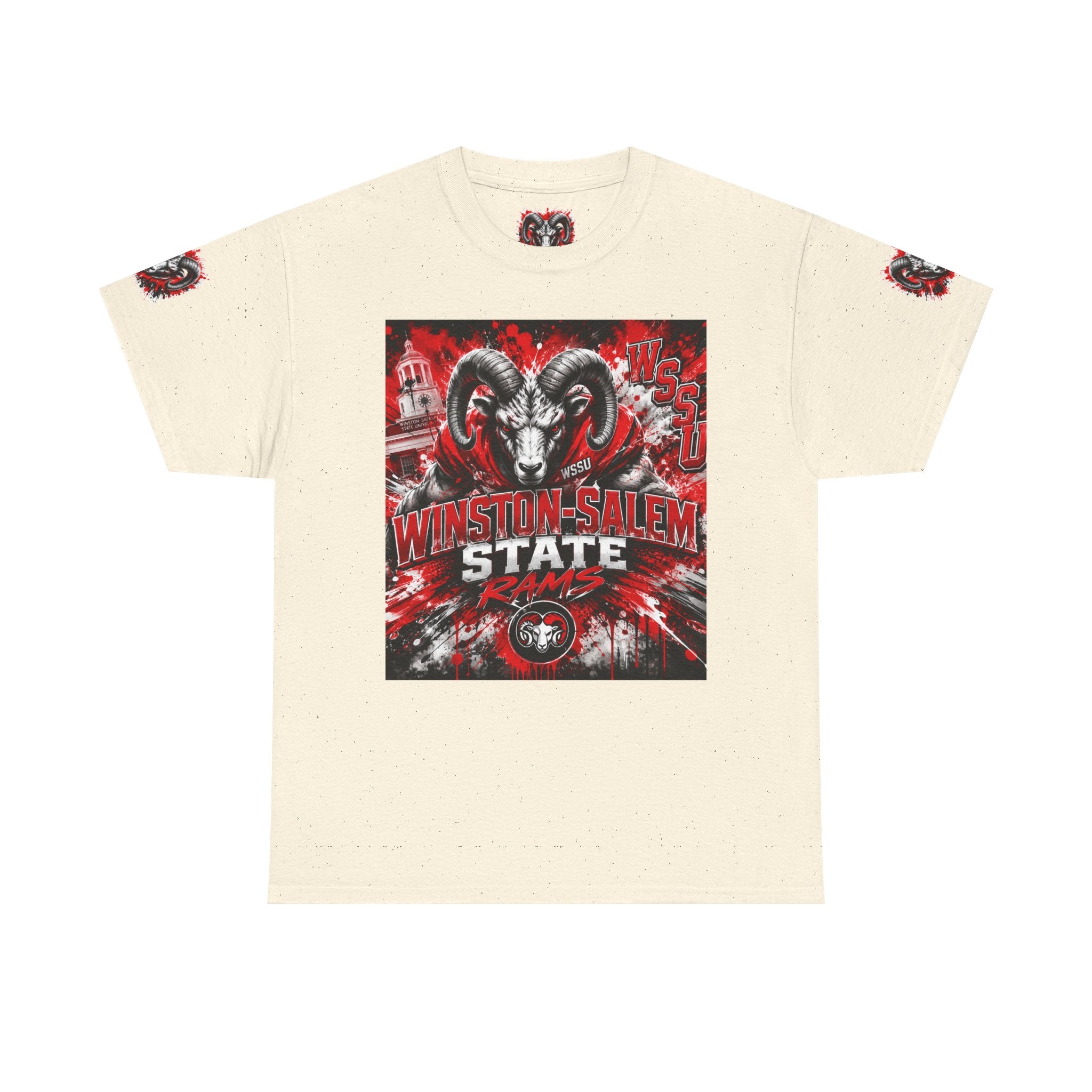 Winston‑Salem State Rams Ram Head Tee — Bold College Spirit T‑Shirt