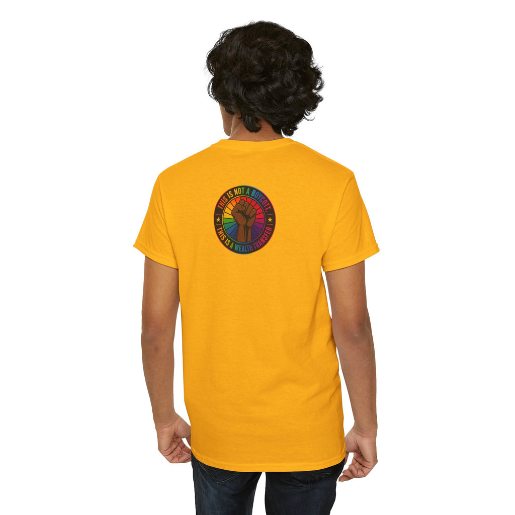 Blackout Graphic Tee — Urban Comic Poster Design with Back Fist Logo