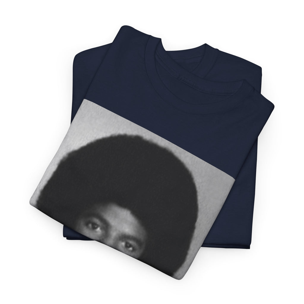 Graphic Tee — Retro Portrait Front with Black Power Fist Back