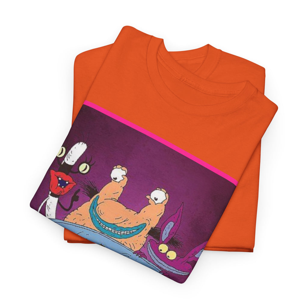 Real Monsters Vintage Cartoon T-Shirt — Nickelodeon Rugrats Crew Tee
