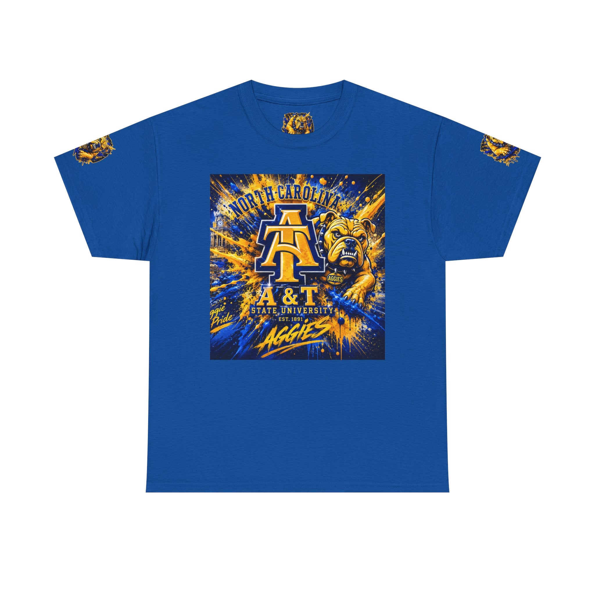 North Carolina A&T Aggies Bulldog T-Shirt — A&T Logo College Tee