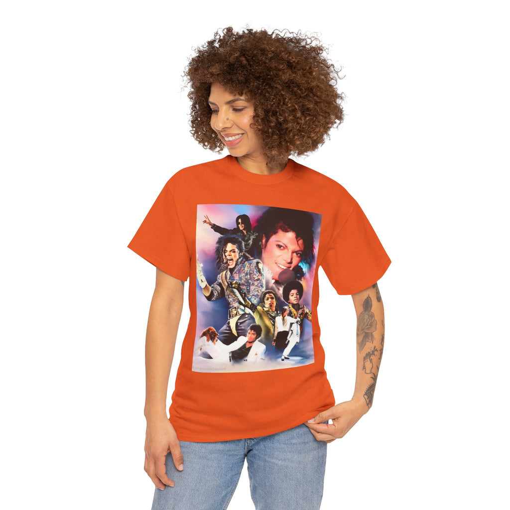 Michael Jackson Tribute Tee — Vintage Pop Collage T-Shirt