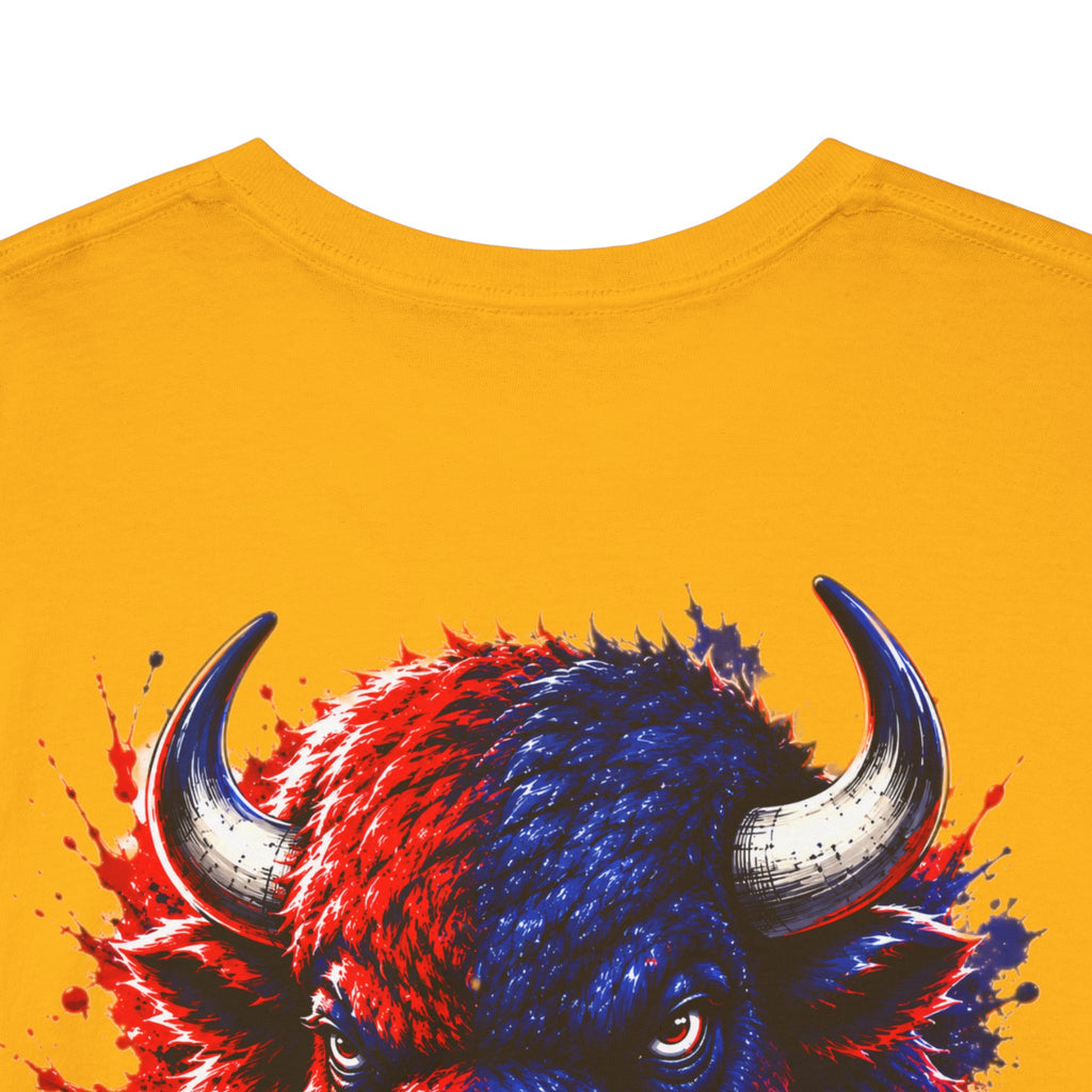 Howard University Buffalo Spirit Tee — HU Bison Red & Blue Campus Shirt