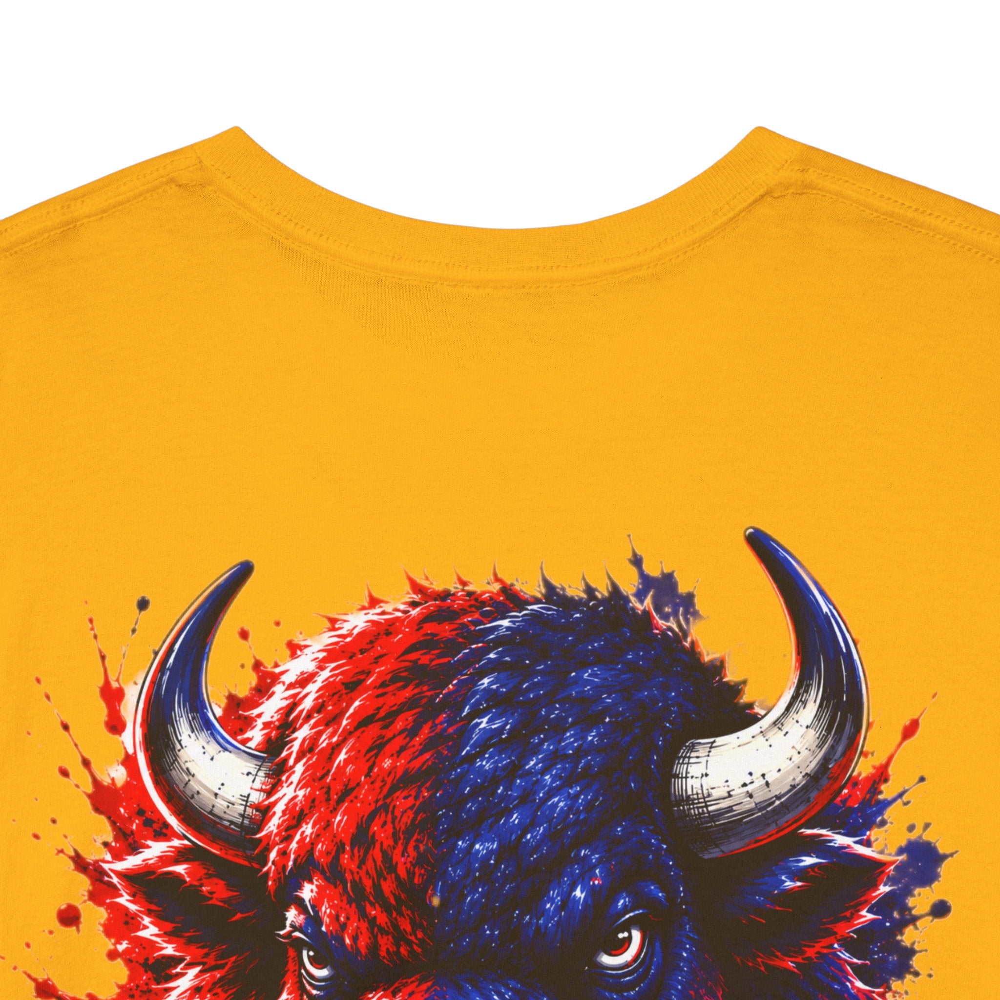 Howard University Buffalo Spirit Tee — HU Bison Red & Blue Campus Shirt