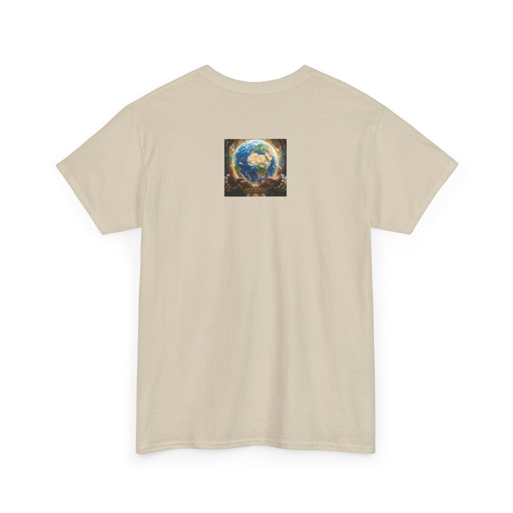 Cosmic Guardian Tee — Earth Mother Spiritual Graphic T-Shirt