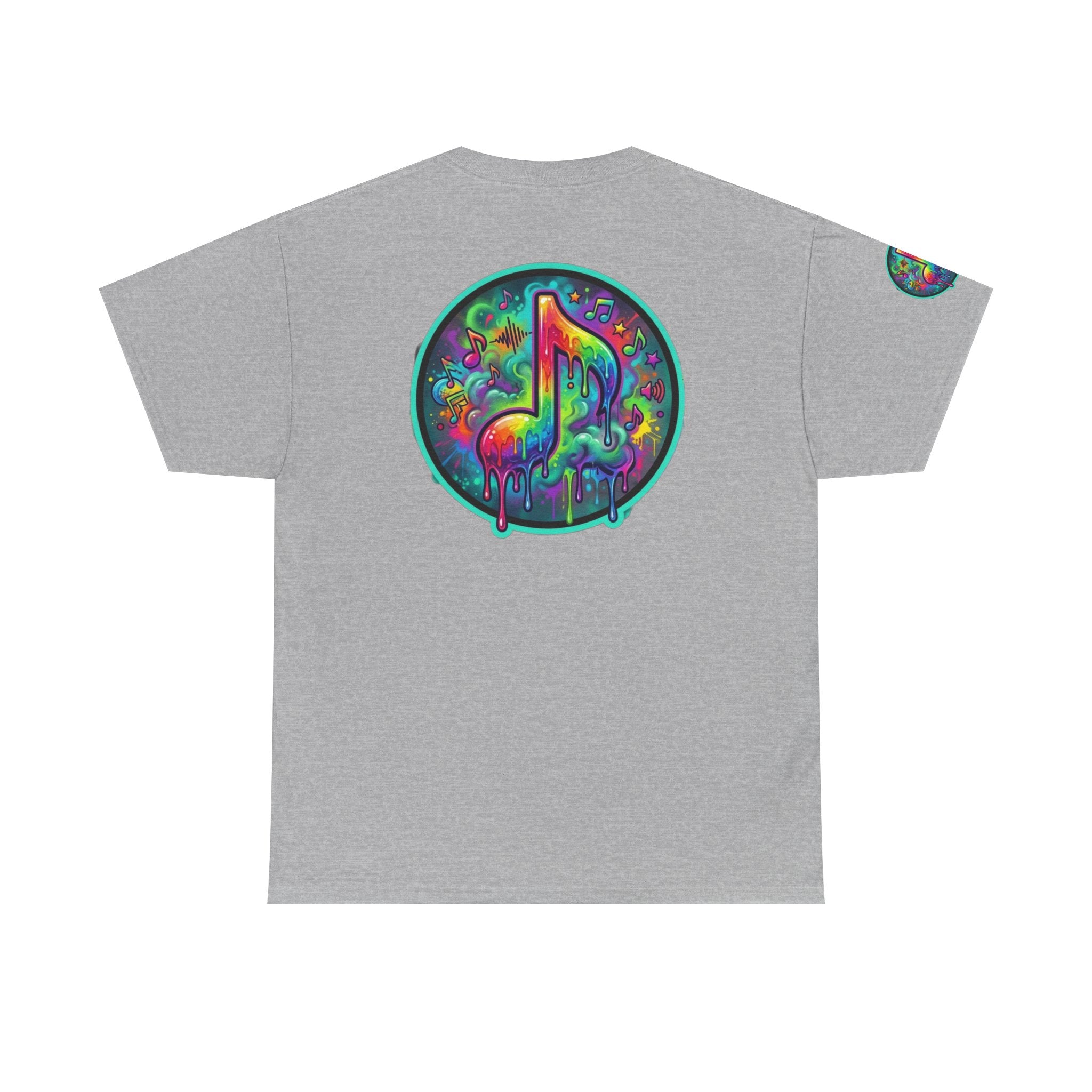 Music Vibes Tee — “They Want Our Rhythm But They Don’t Want Our Blues” Psychedelic Drip Note T-Shirt
