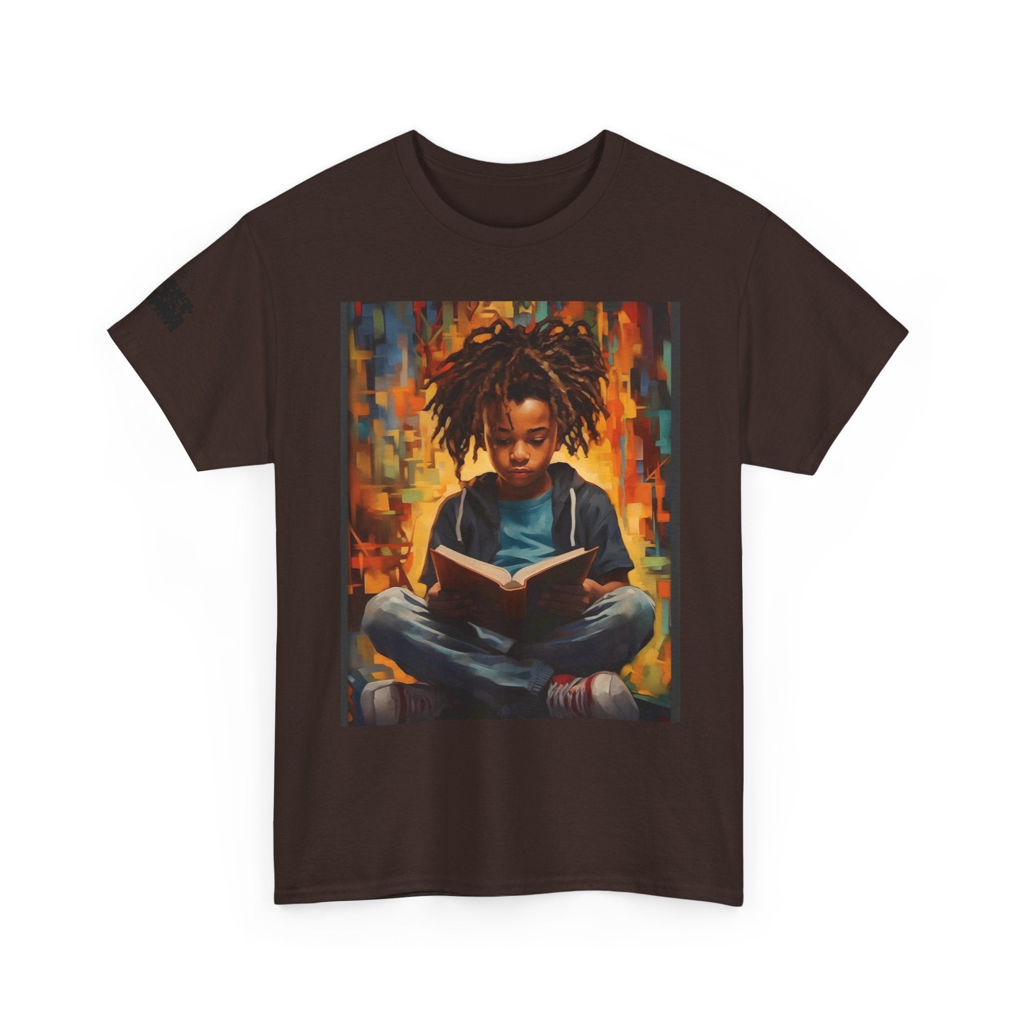 Graphic Tee — 'This Is Not A Boycott, This Is A Wealth Transfer' Back Print with Reading Child Artwork
