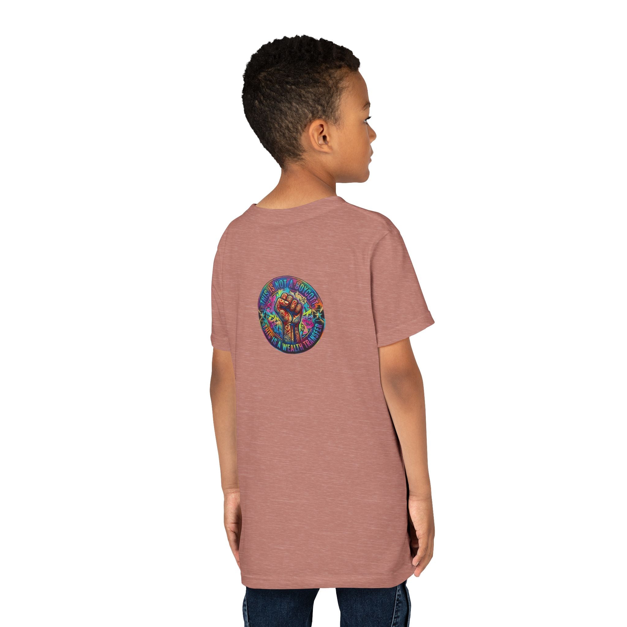 Retro Pixel Explosion Youth Tee — Smiling Avatar, Hearts, Gems & Controllers