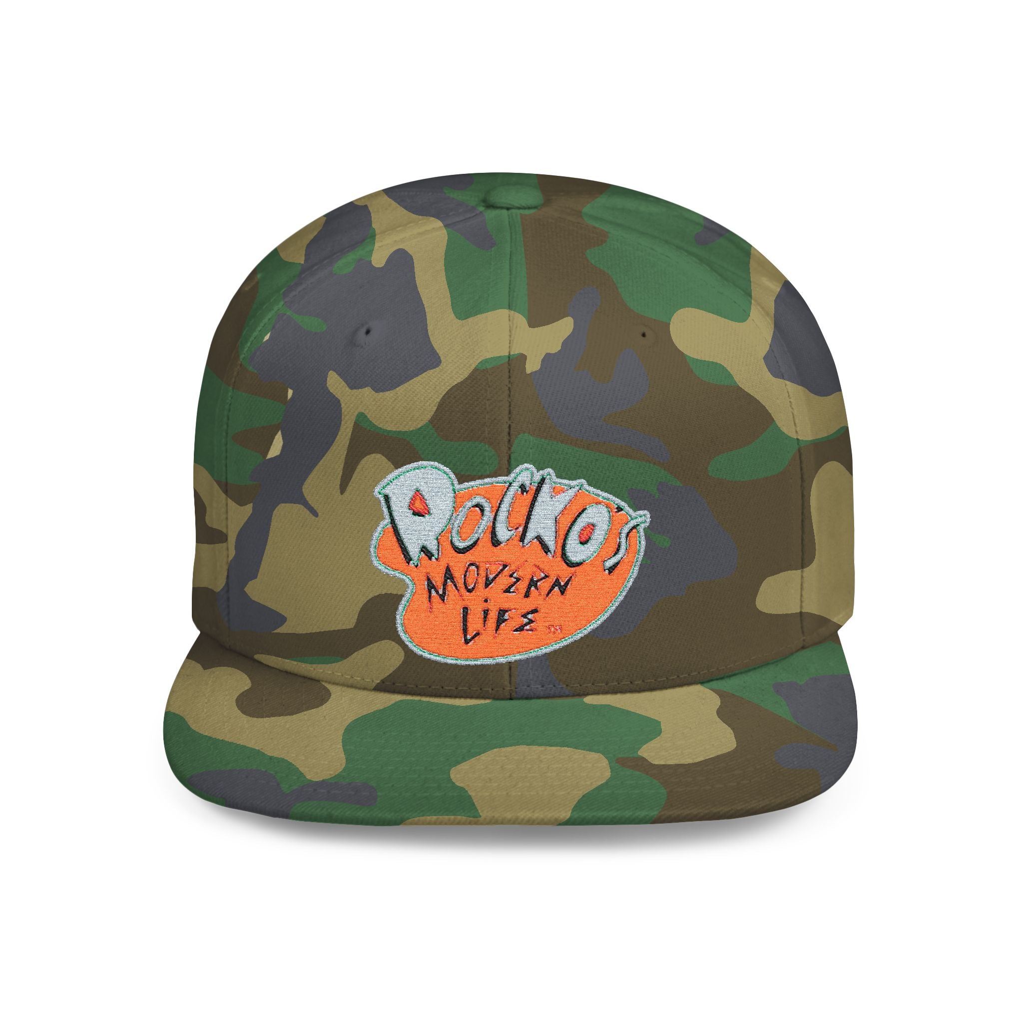 Snapback Hat — Polka Nutter Vibe Embroidered Flat-Bill Cap