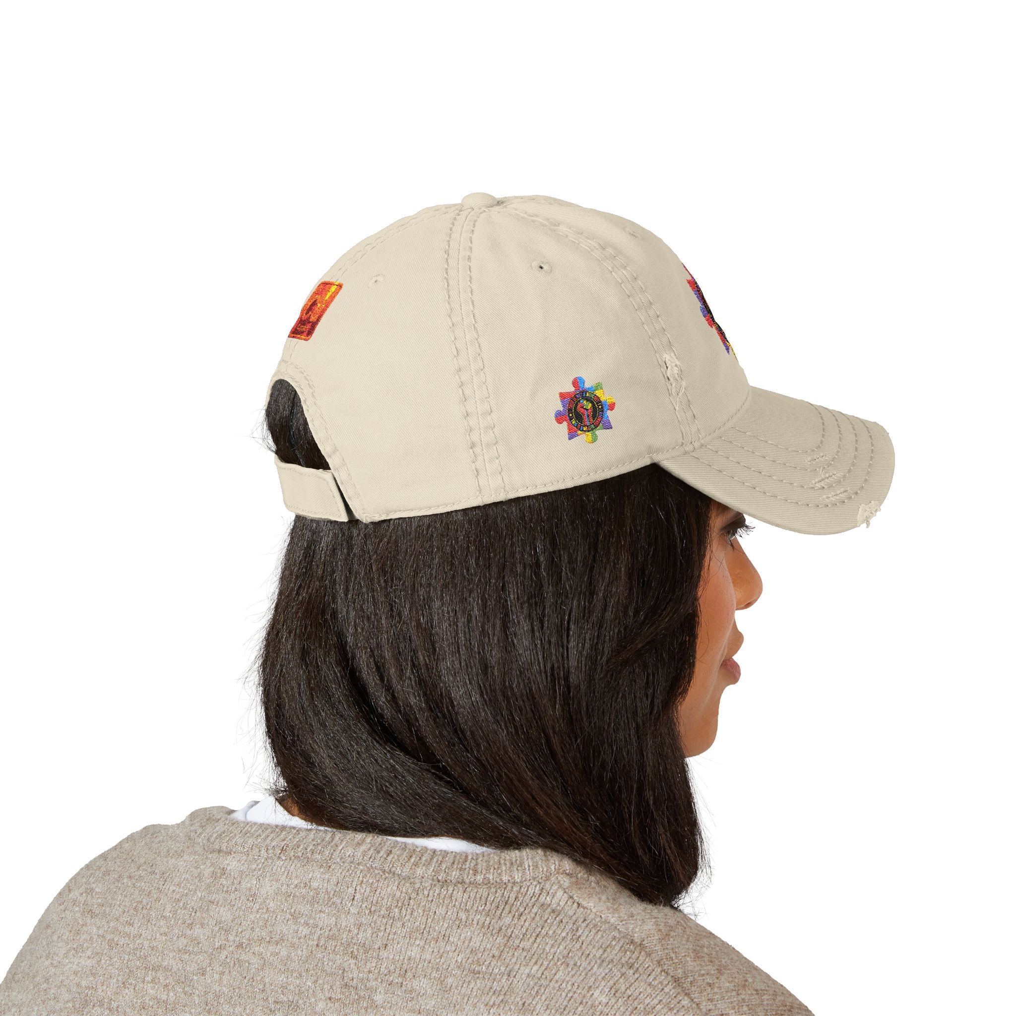 Distressed Dad Hat (Embroidery)