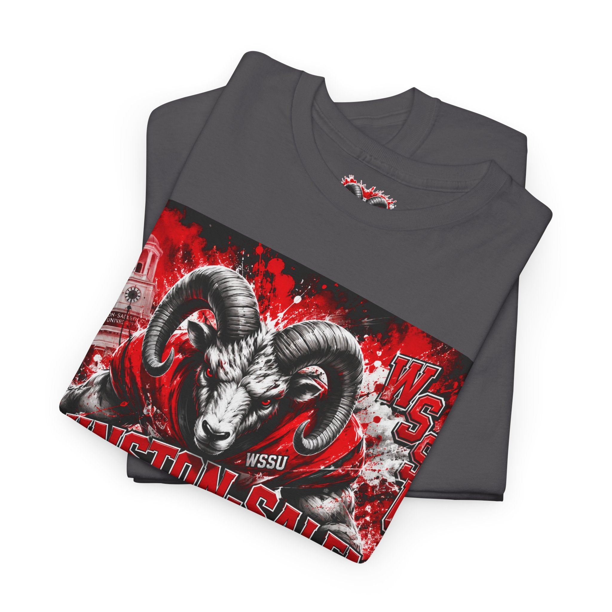 Winston‑Salem State Rams Ram Head Tee — Bold College Spirit T‑Shirt