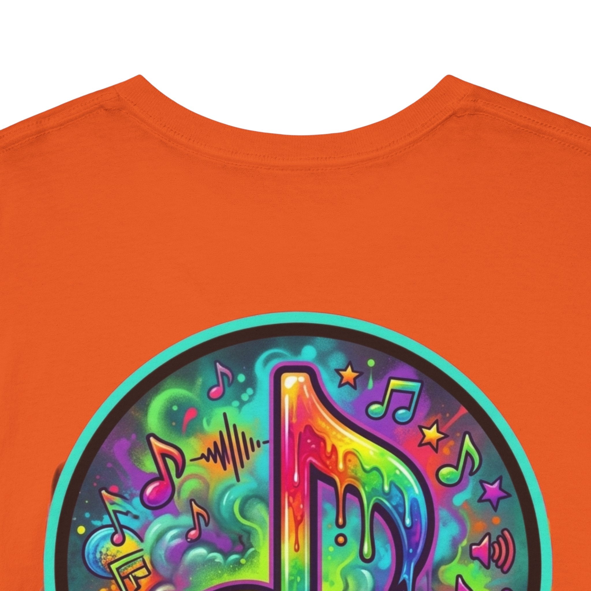 Music Vibes Tee — “They Want Our Rhythm But They Don’t Want Our Blues” Psychedelic Drip Note T-Shirt