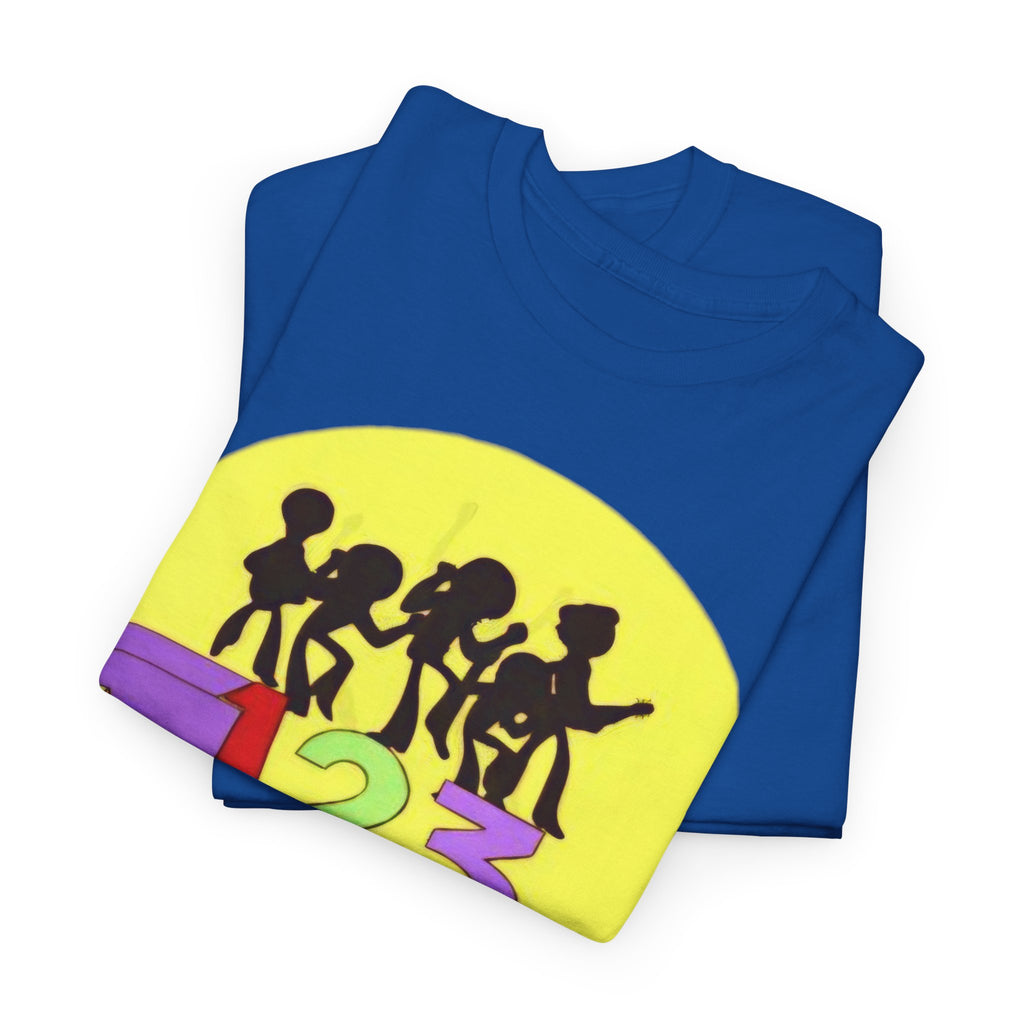 ABC 123 Kids Music Tee — Colorful Educational Rhythm Shirt