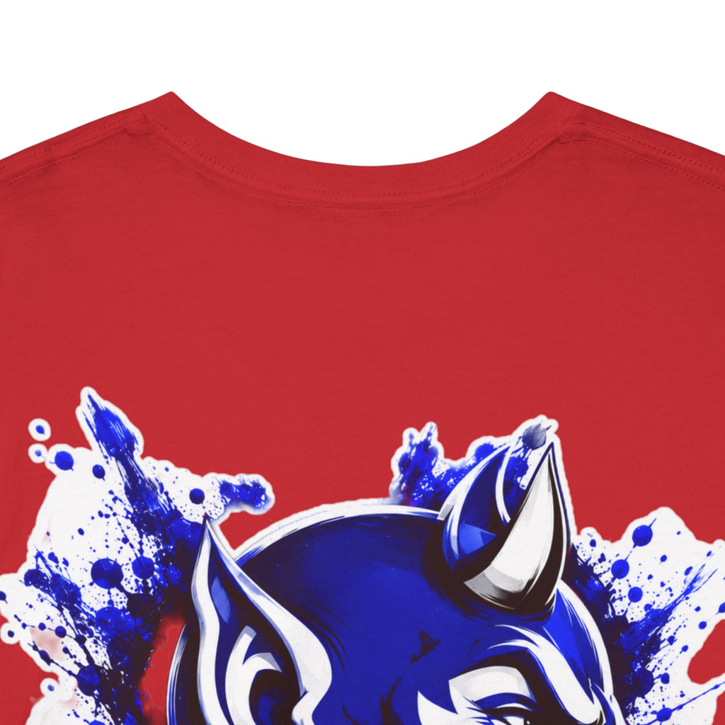 Duke Blue Devils Graphic Tee — Splatter Devil Logo T‑Shirt