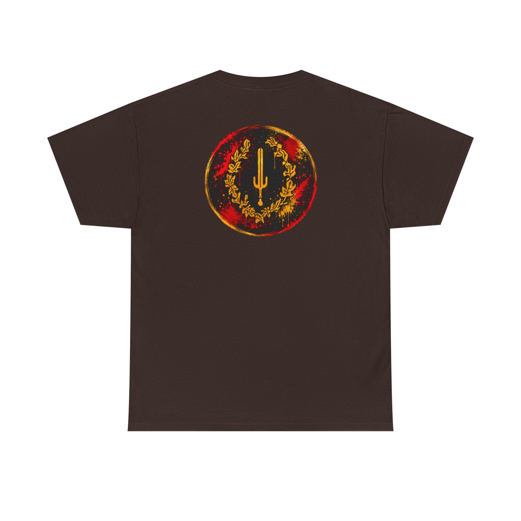Laurel Trident Tee — Vintage Gold Emblem Graphic T-Shirt