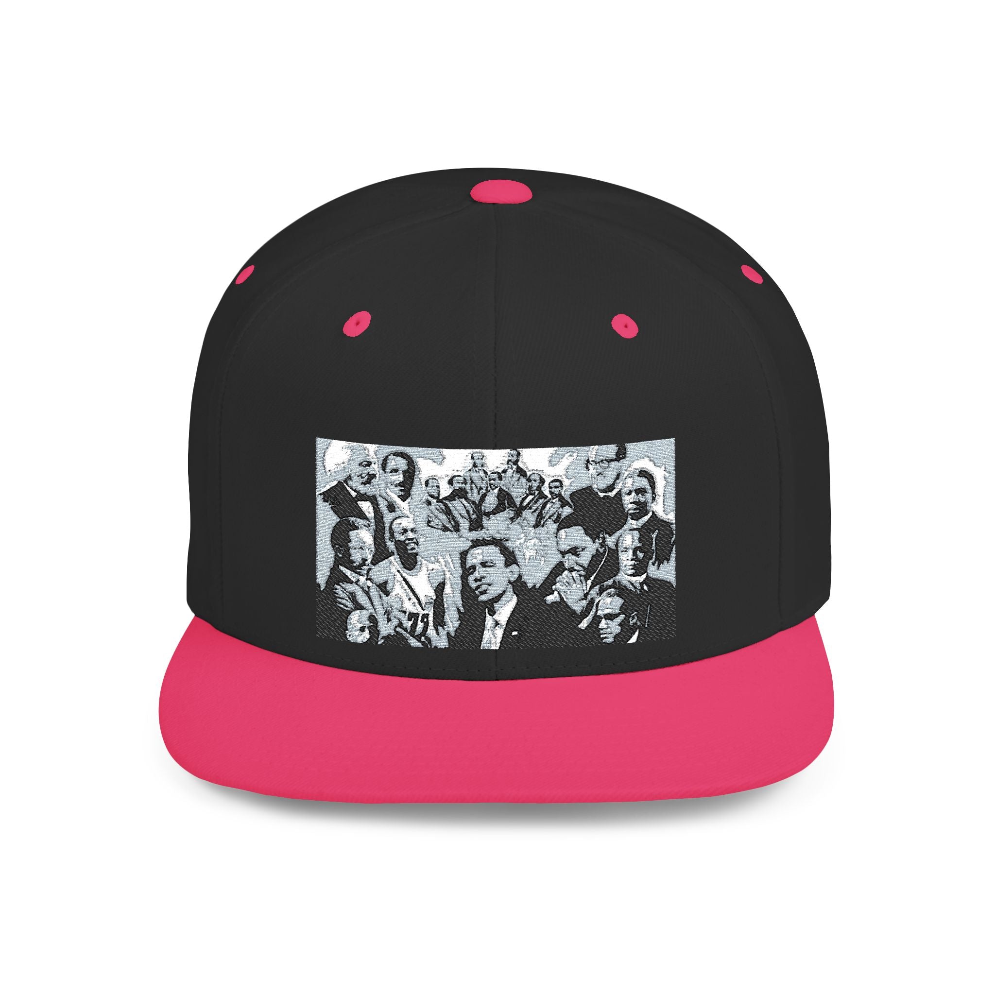 Copy of Reggae Vibes Flat Bill Snapback Hat — Colorful Rasta Music Patch