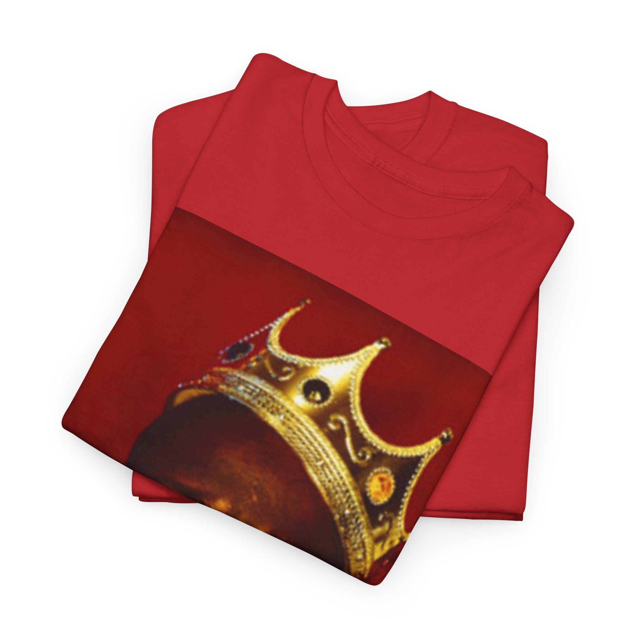 Vintage Crown Portrait Tee — Retro Hip-Hop Photo Graphic T-Shirt