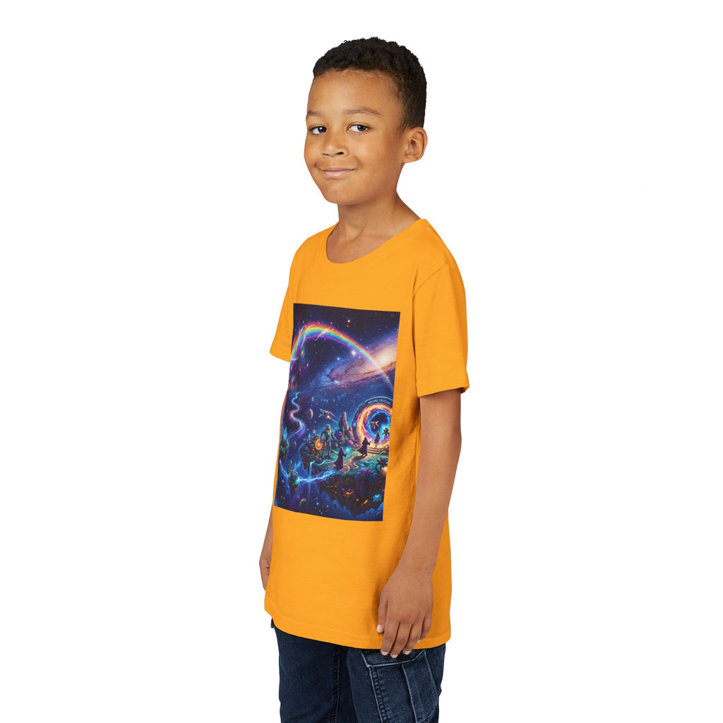 Galaxy Fantasy Youth Tee — Floating Islands, Robots & Magic Portals