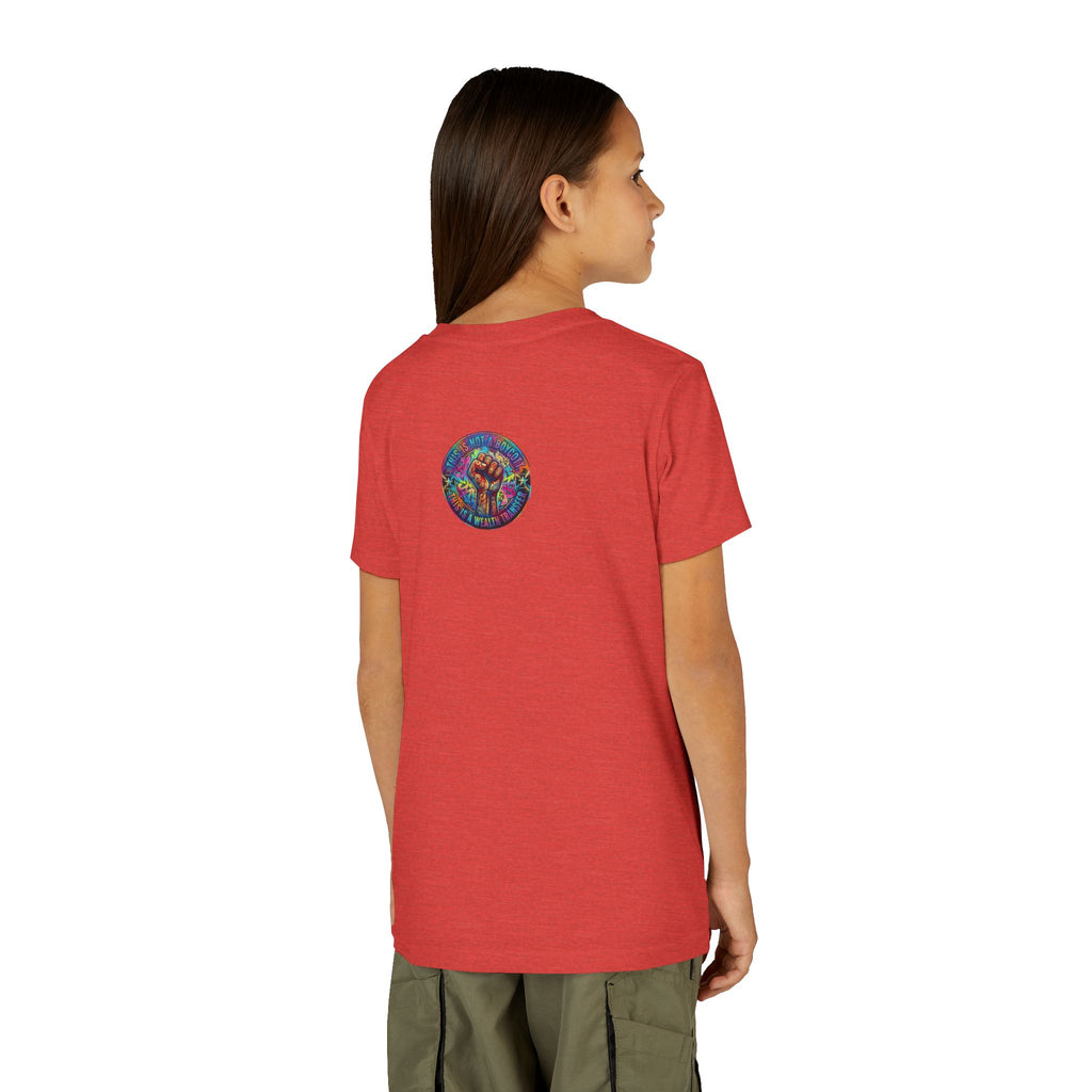 Neon Power Button Tee — Gamer Screen Escape Youth T-Shirt