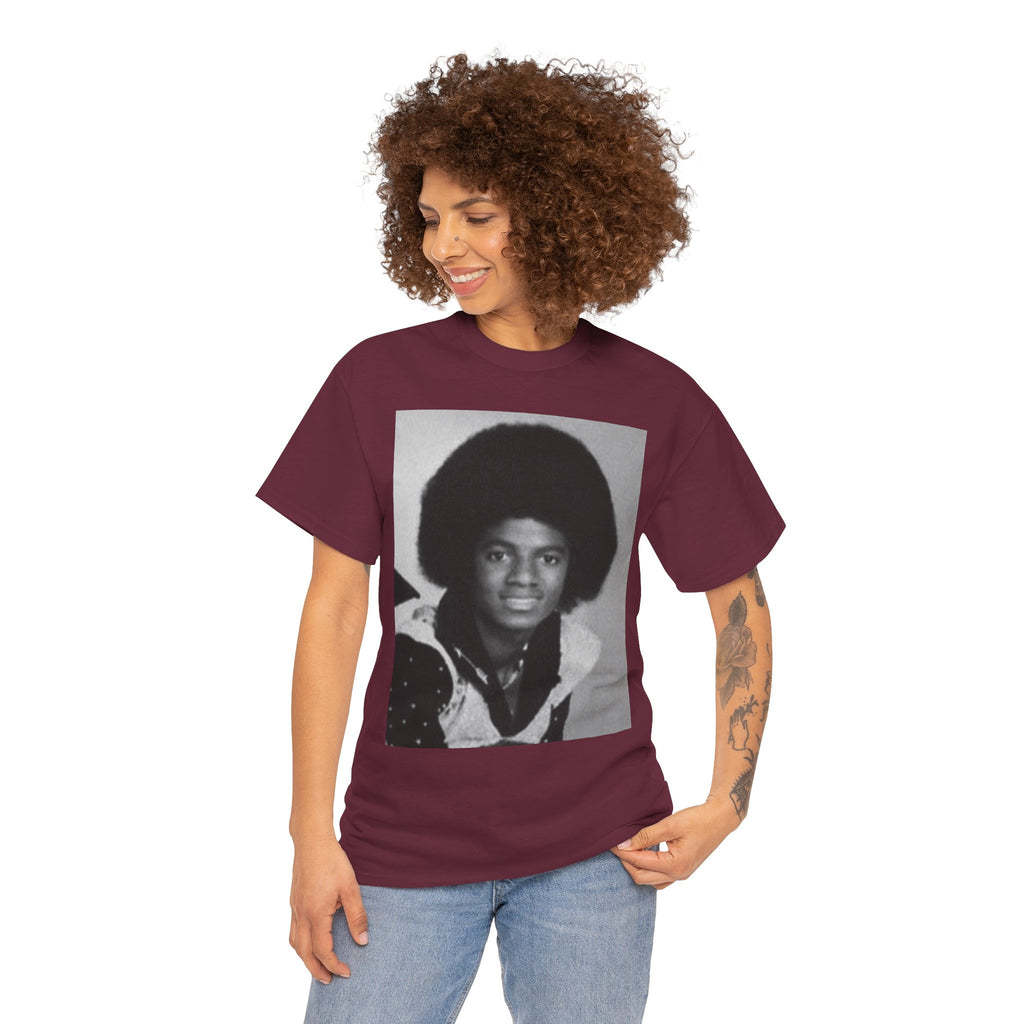 Graphic Tee — Retro Portrait Front with Black Power Fist Back