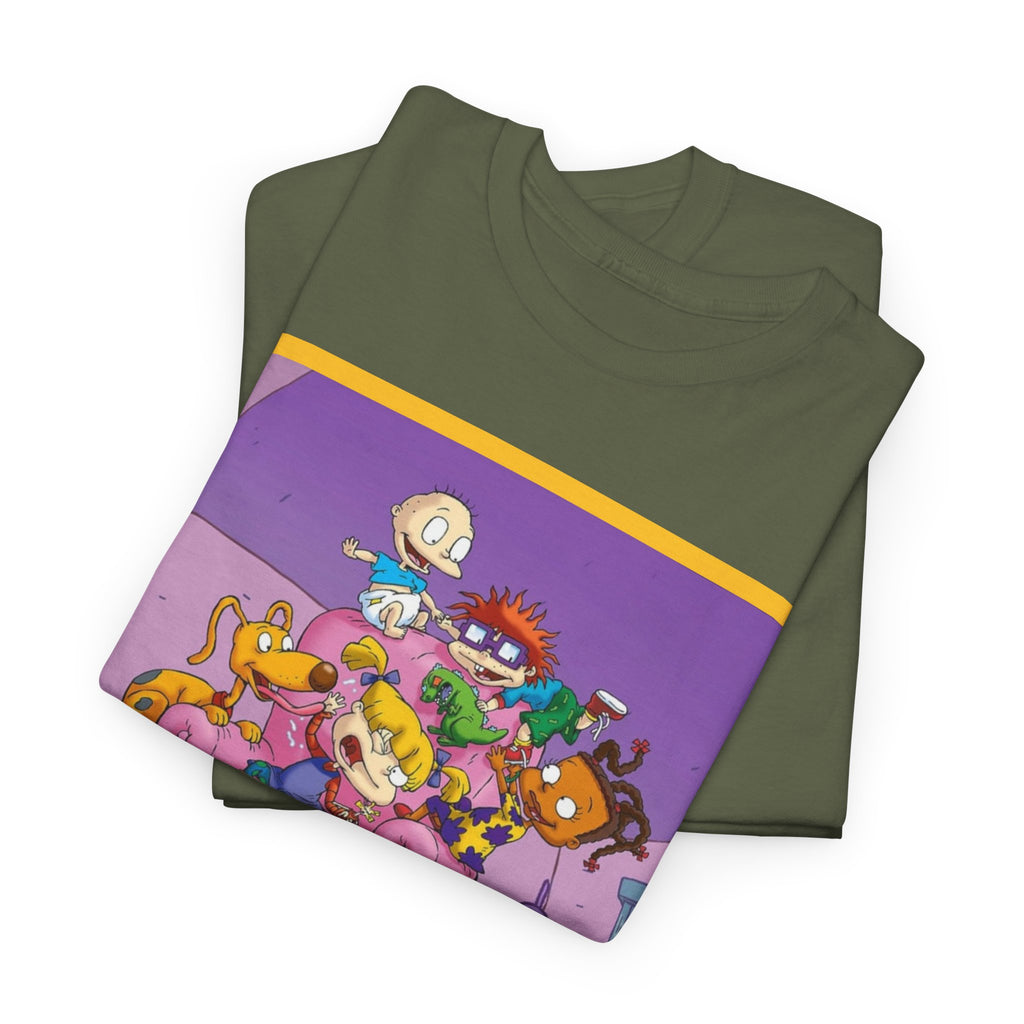 Rugrats Character Collage Tee — Retro Nickelodeon Kids Cartoon T-Shirt