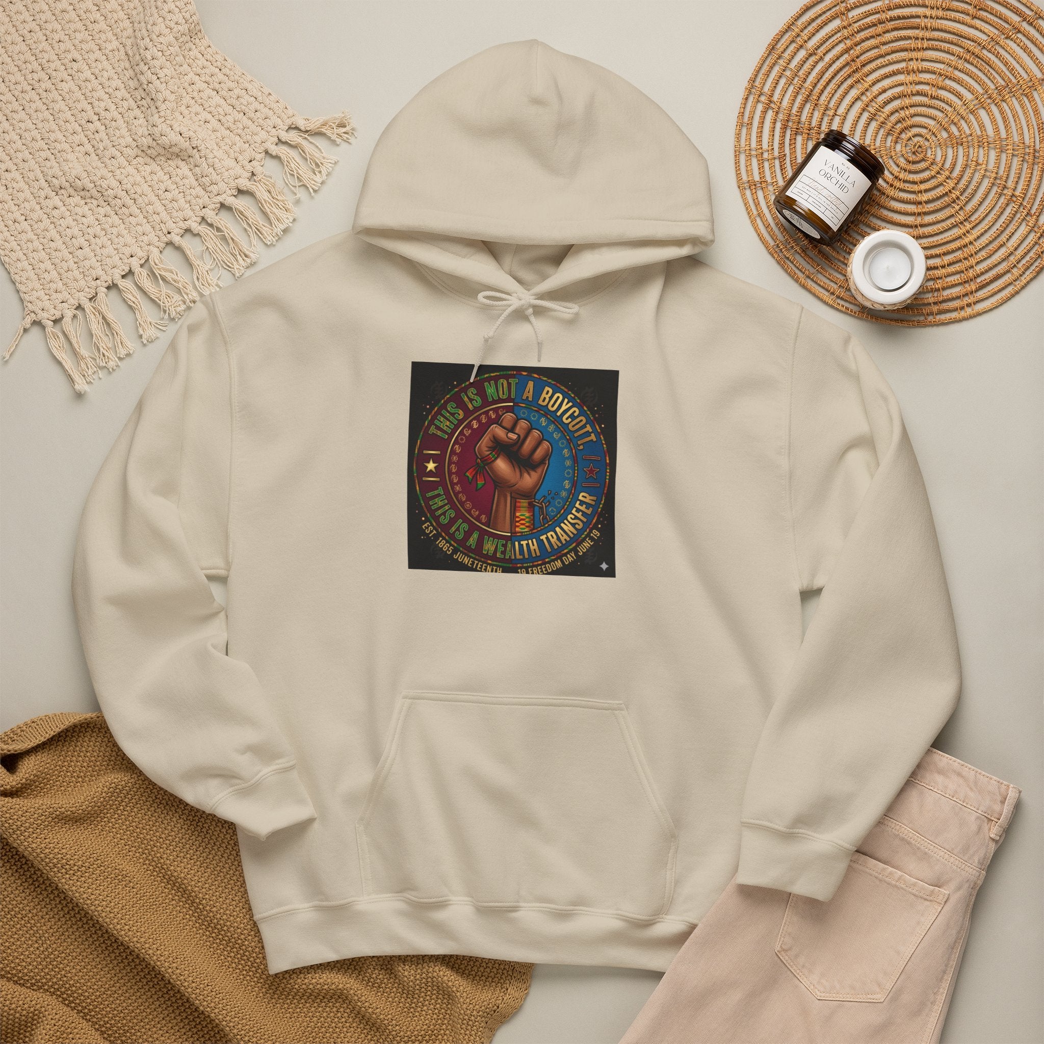 Empowered Unity Hoodie — "We Are a Movement" Fist Graphic Sweatshirt