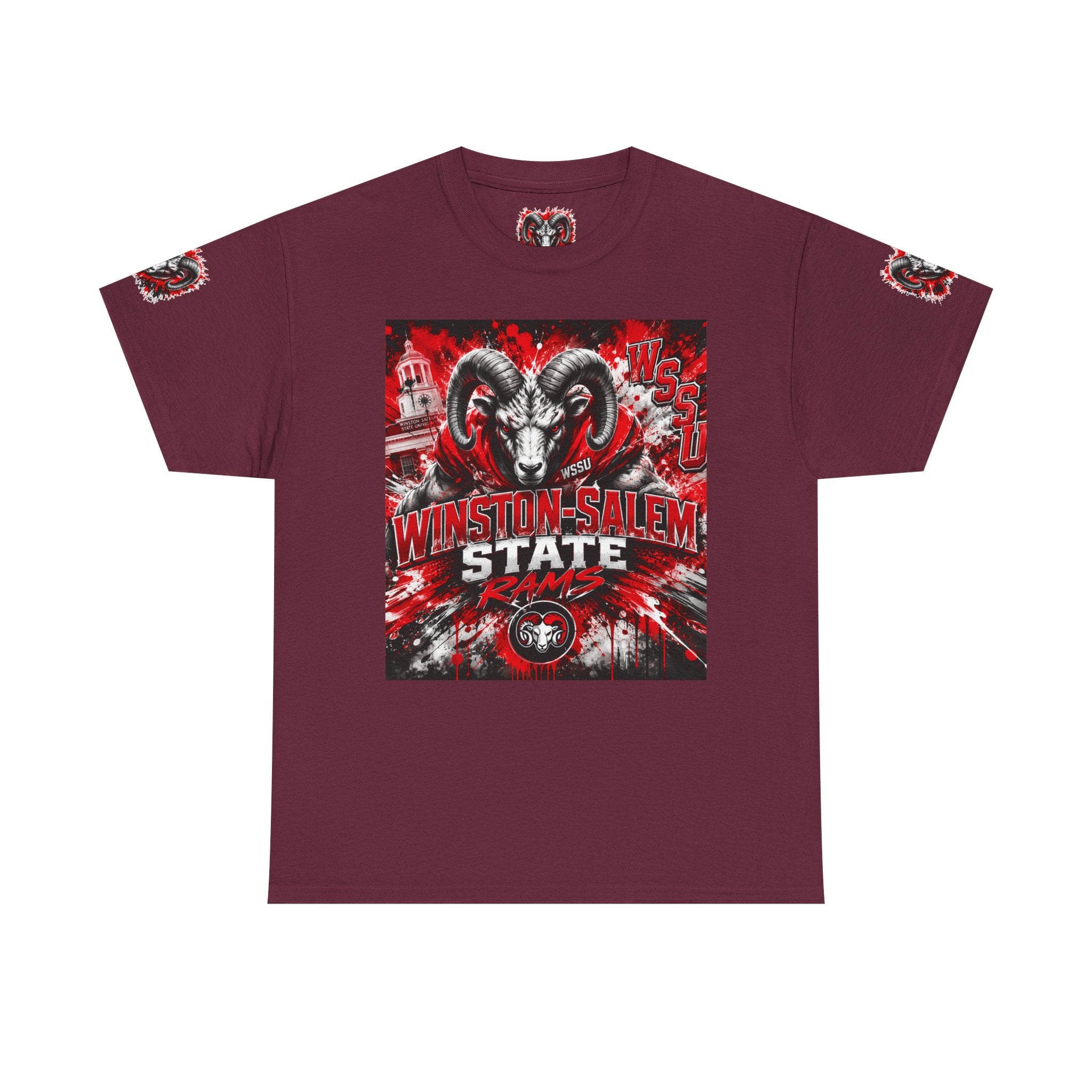 Winston‑Salem State Rams Ram Head Tee — Bold College Spirit T‑Shirt
