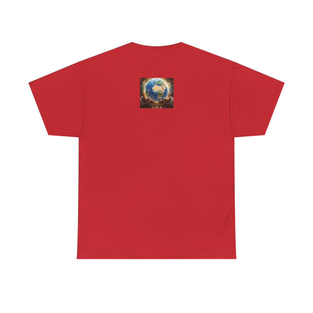 Cosmic Guardian Tee — Earth Mother Spiritual Graphic T-Shirt