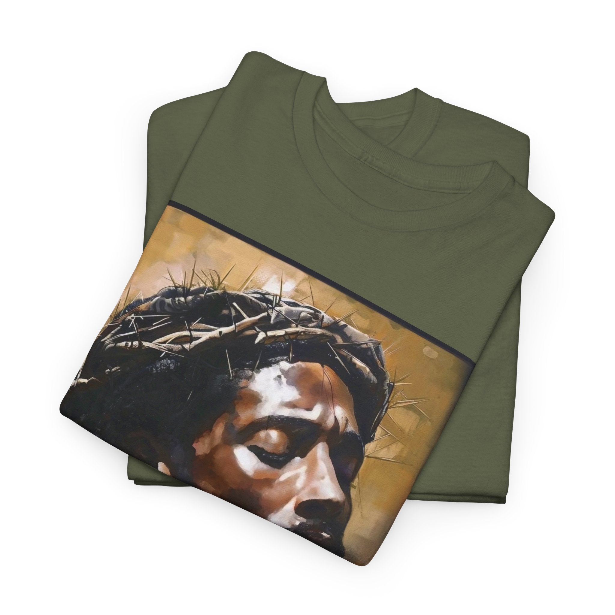 Jesus Portrait Tee with 'This Is Not A Boycott — This Is A Wealth Transfer' Back Emblem