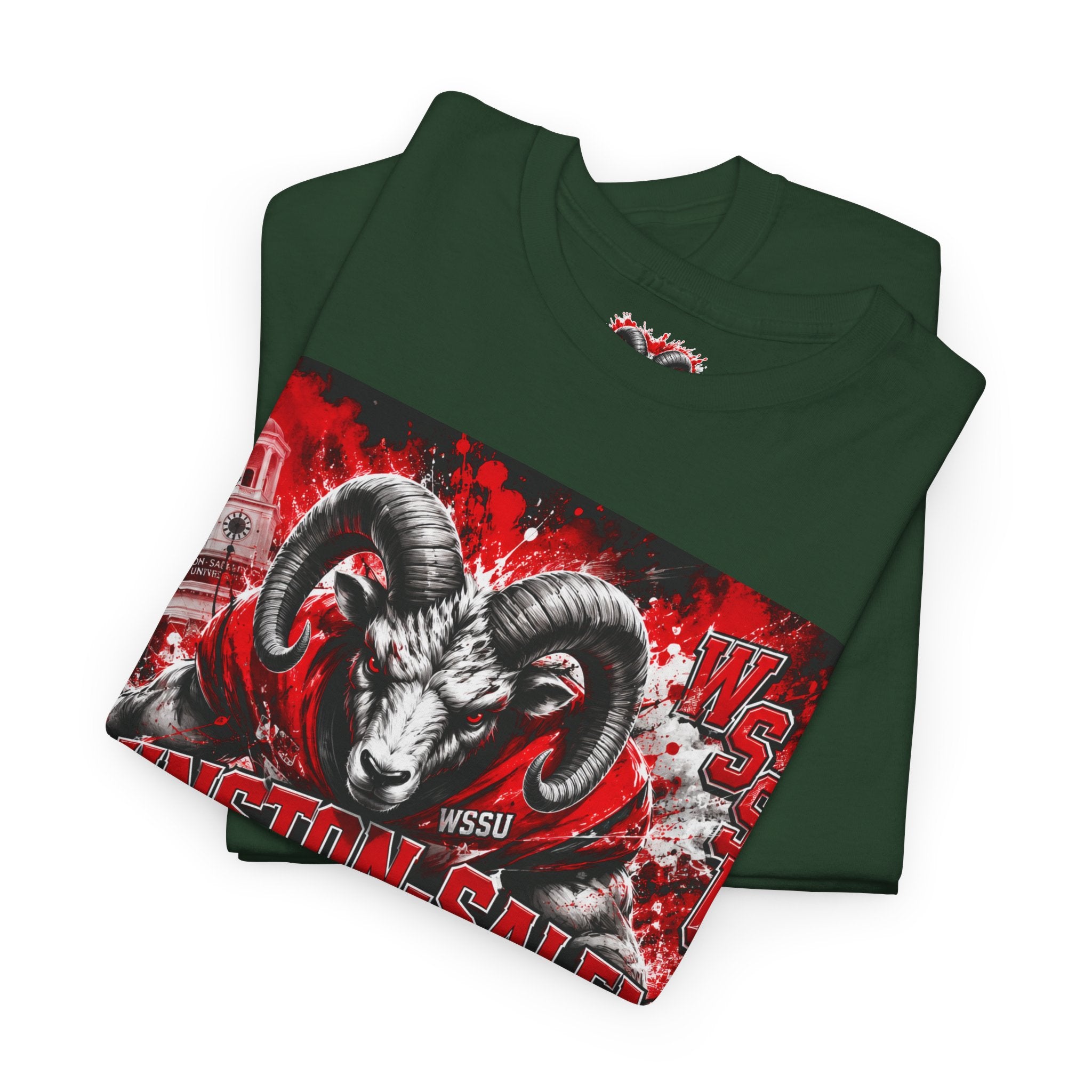 Winston‑Salem State Rams Ram Head Tee — Bold College Spirit T‑Shirt