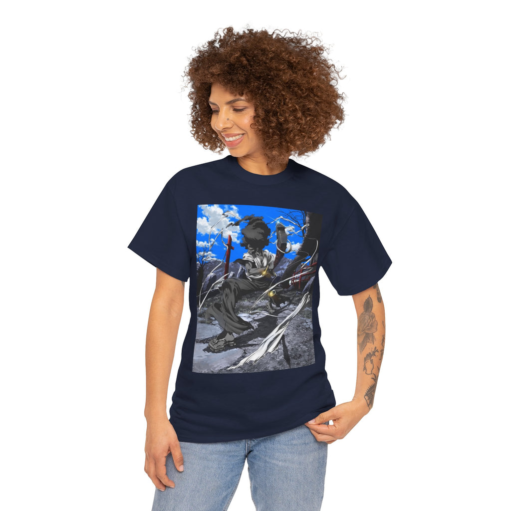 Afro Samurai Graphic Tee — Anime Streetwear T‑Shirt