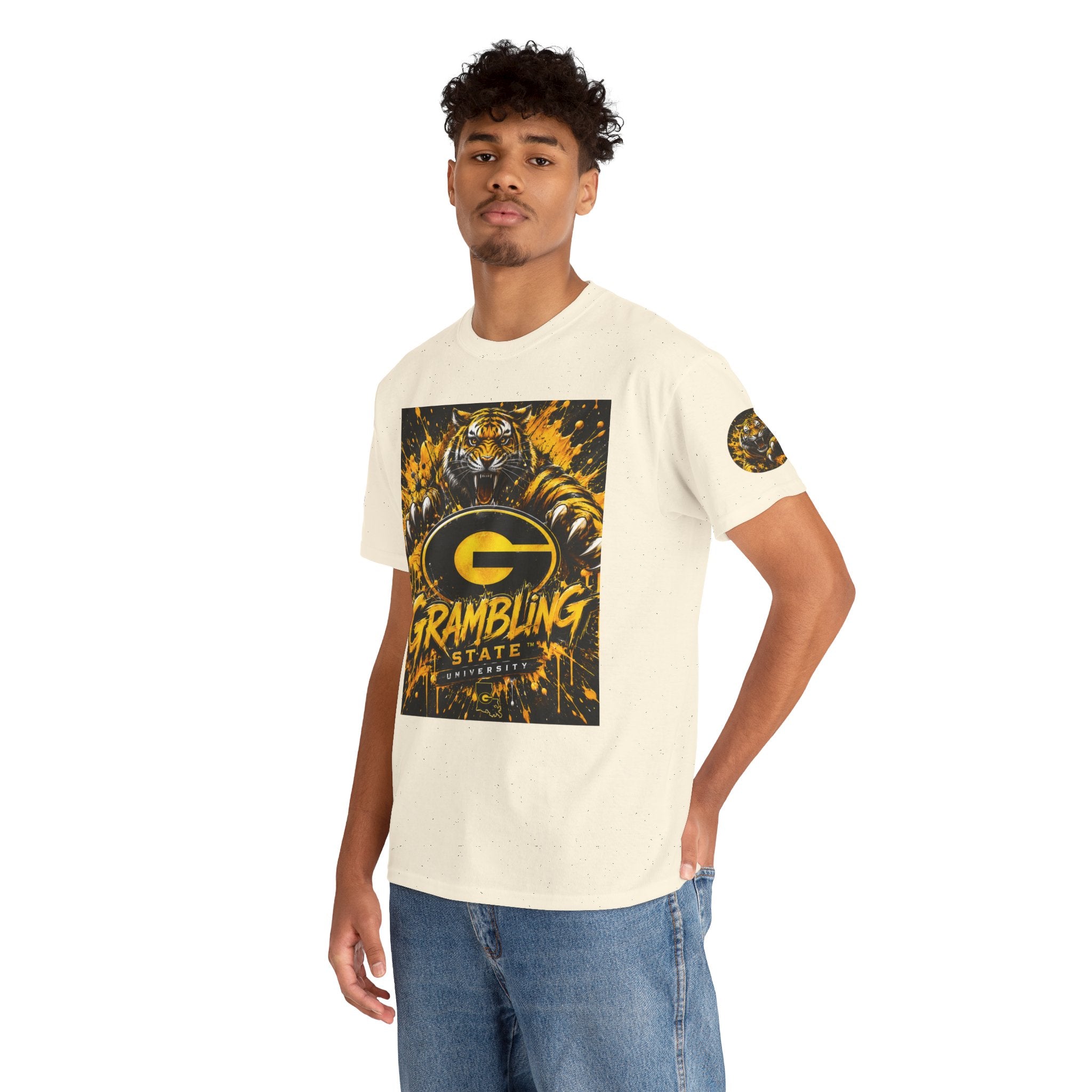 Grambling State Tigers T-Shirt — Roaring Tiger Logo College Tee