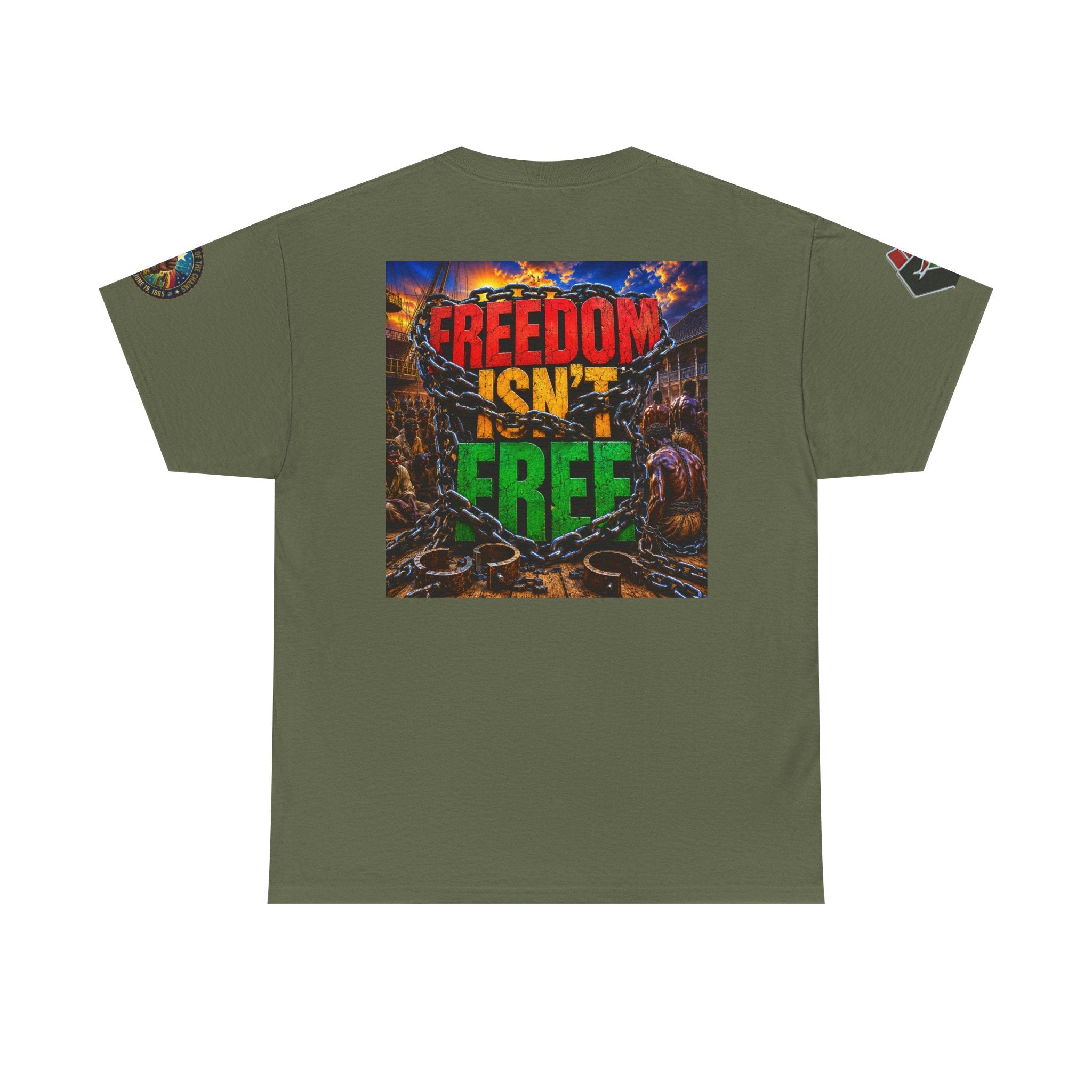 Freedom Isn’t Free Tee — Patriotic Fireworks Soldier Graphic T-Shirt