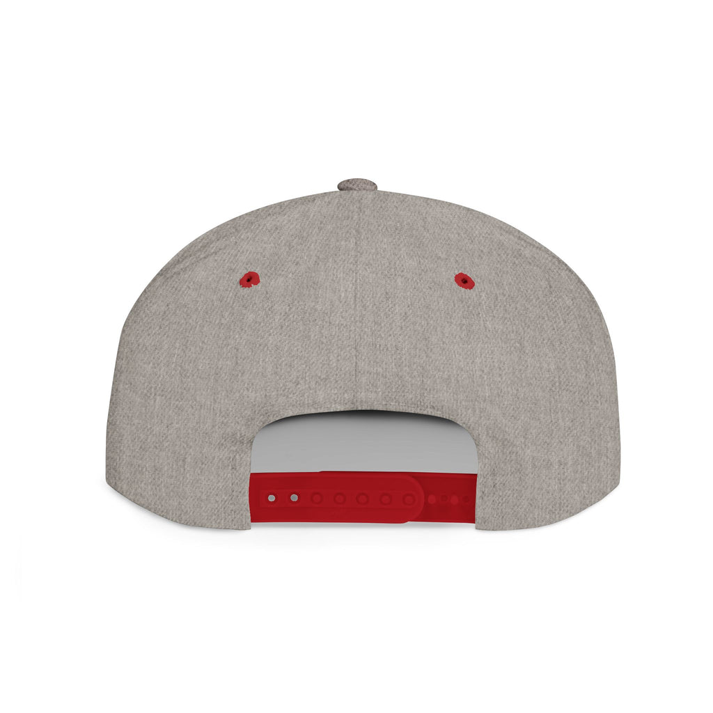 Reggae Vibes Flat Bill Snapback Hat — Colorful Rasta Music Patch