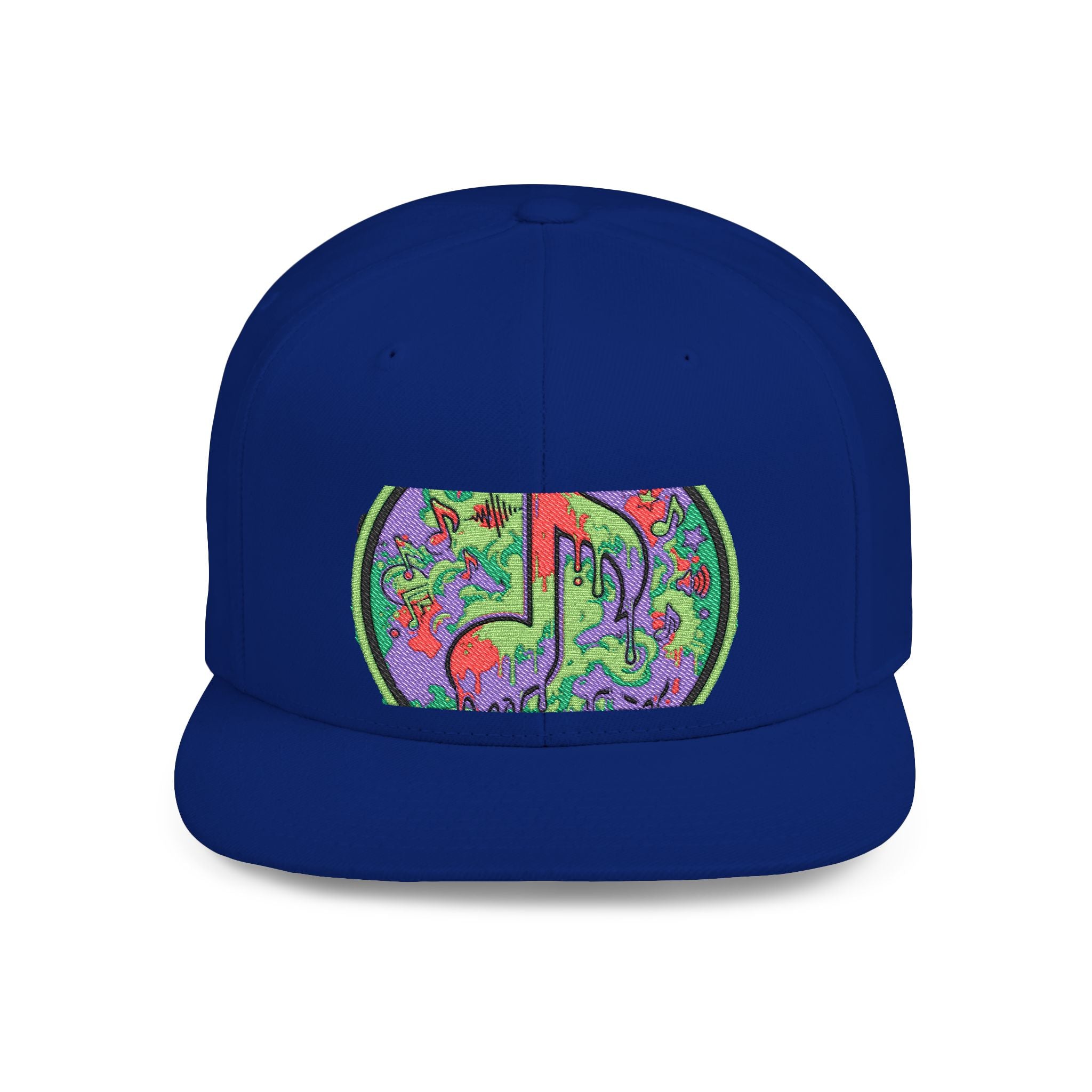 Copy of Copy of Flat Bill Snapback Hat — Retro Dance Crew Graphic Cap