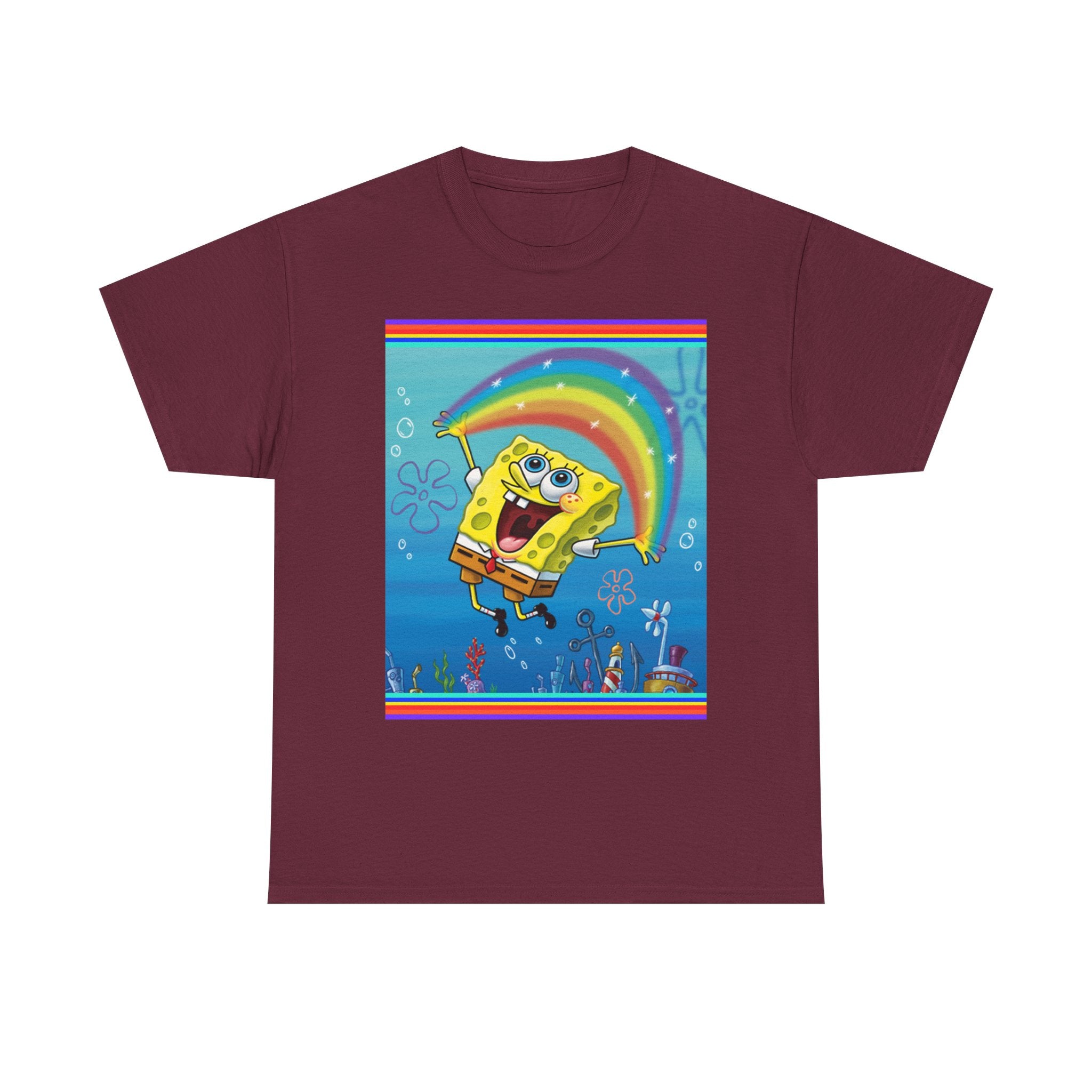 SpongeBob Rainbow SquarePants T-Shirt — Nickelodeon Graphic Tee