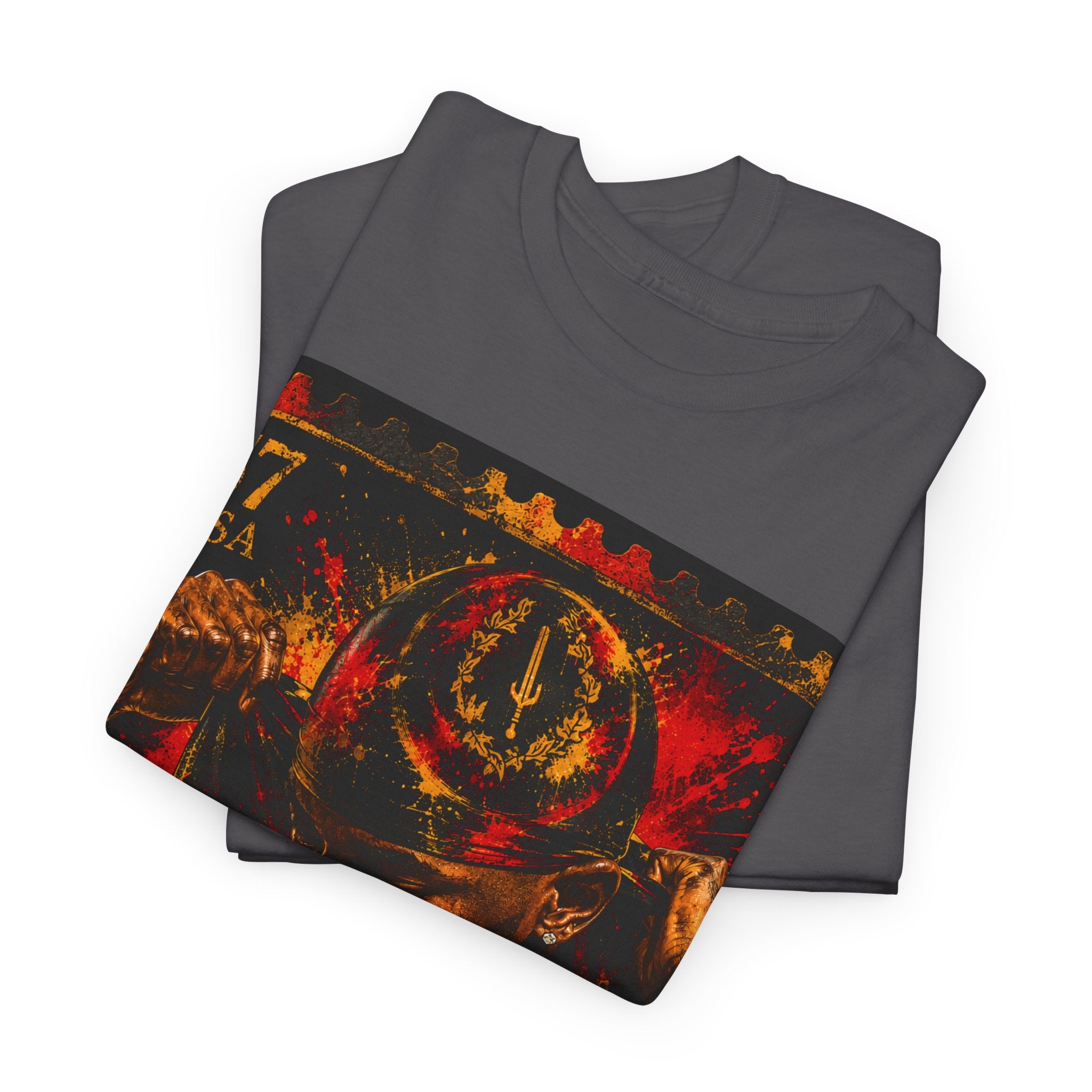 T-Shirt — Regal Afrocentric Portrait Tee (57 USA Stamp Design)