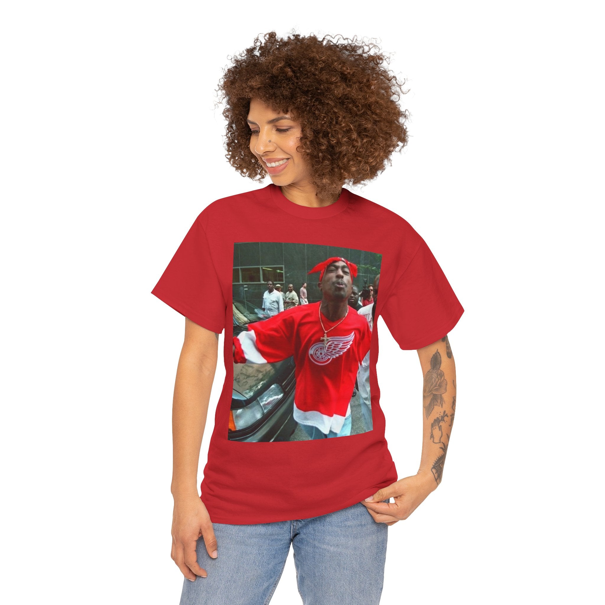 Graphic Tee — Retro Street Photo Print T-Shirt