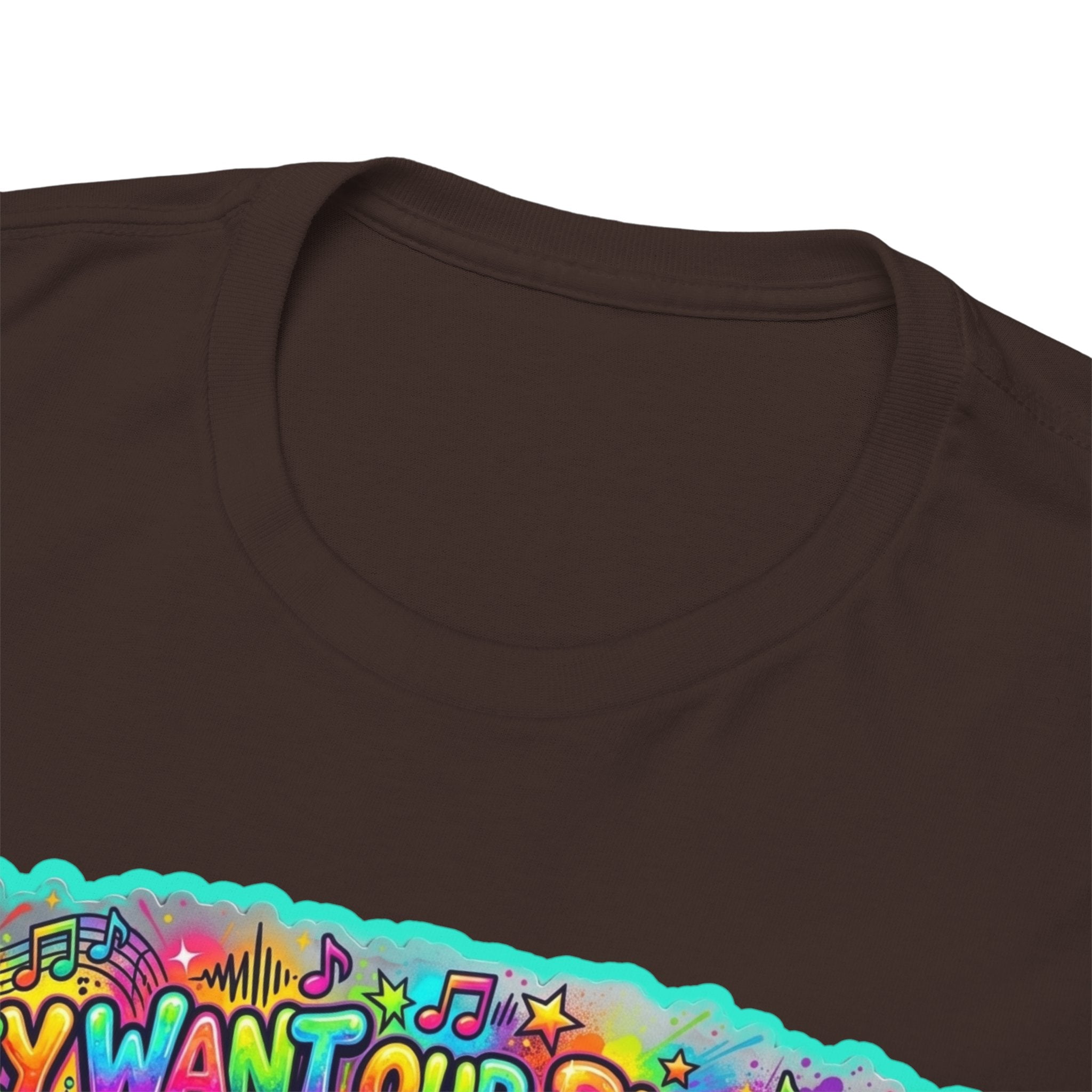 Music Vibes Tee — “They Want Our Rhythm But They Don’t Want Our Blues” Psychedelic Drip Note T-Shirt