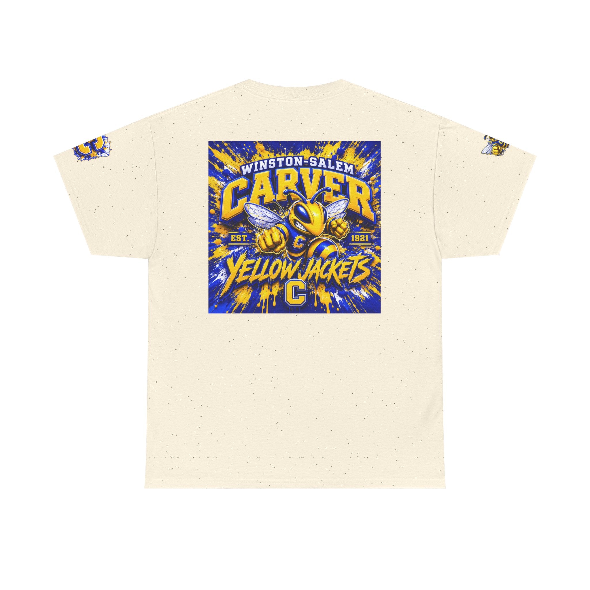 Carver Yellow Jackets Graphic T‑Shirt — Winston‑Salem School Spirit Tee