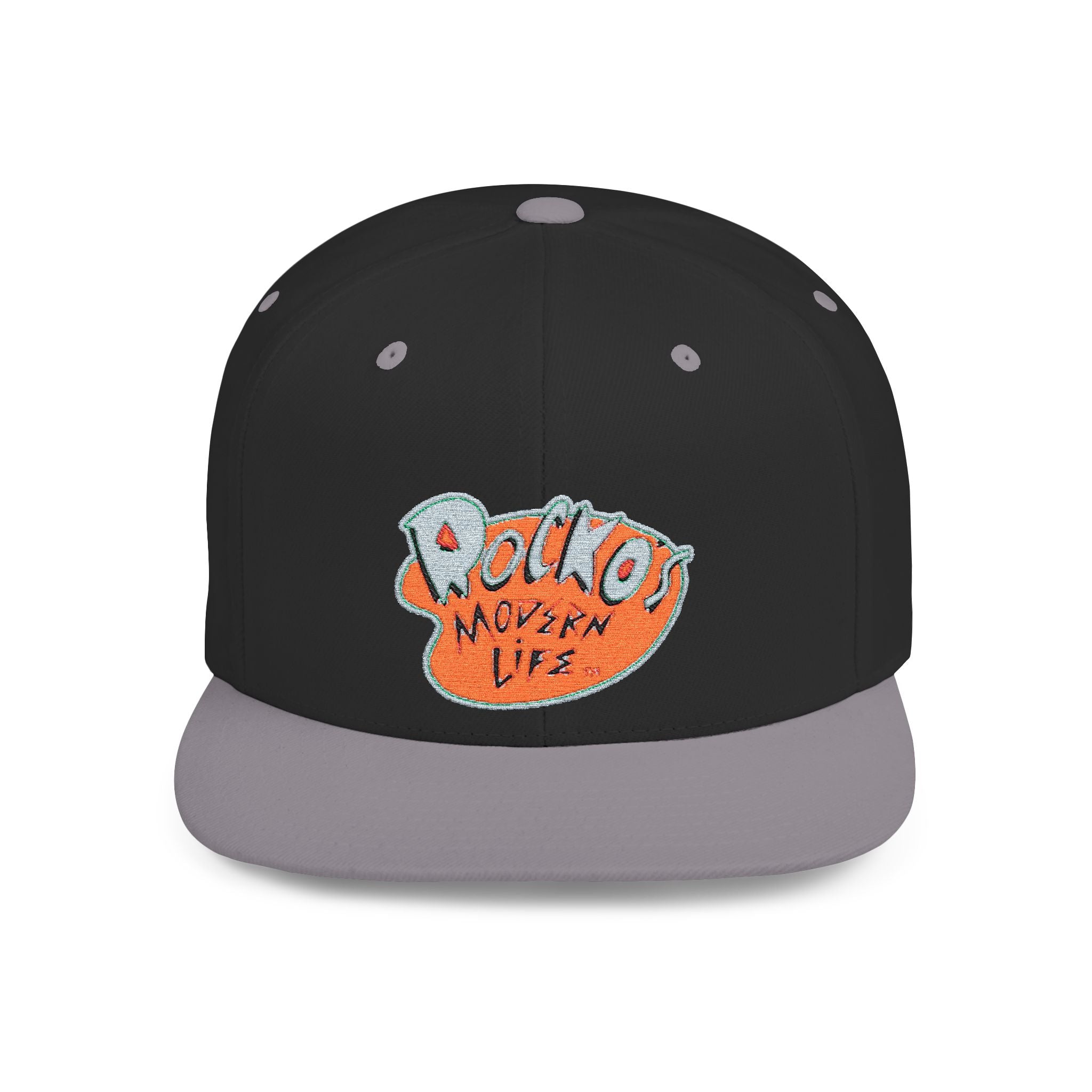 Snapback Hat — Polka Nutter Vibe Embroidered Flat-Bill Cap