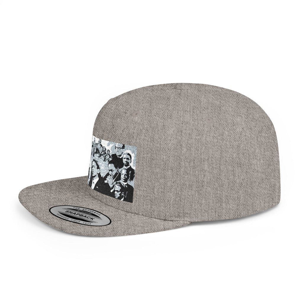 Copy of Reggae Vibes Flat Bill Snapback Hat — Colorful Rasta Music Patch
