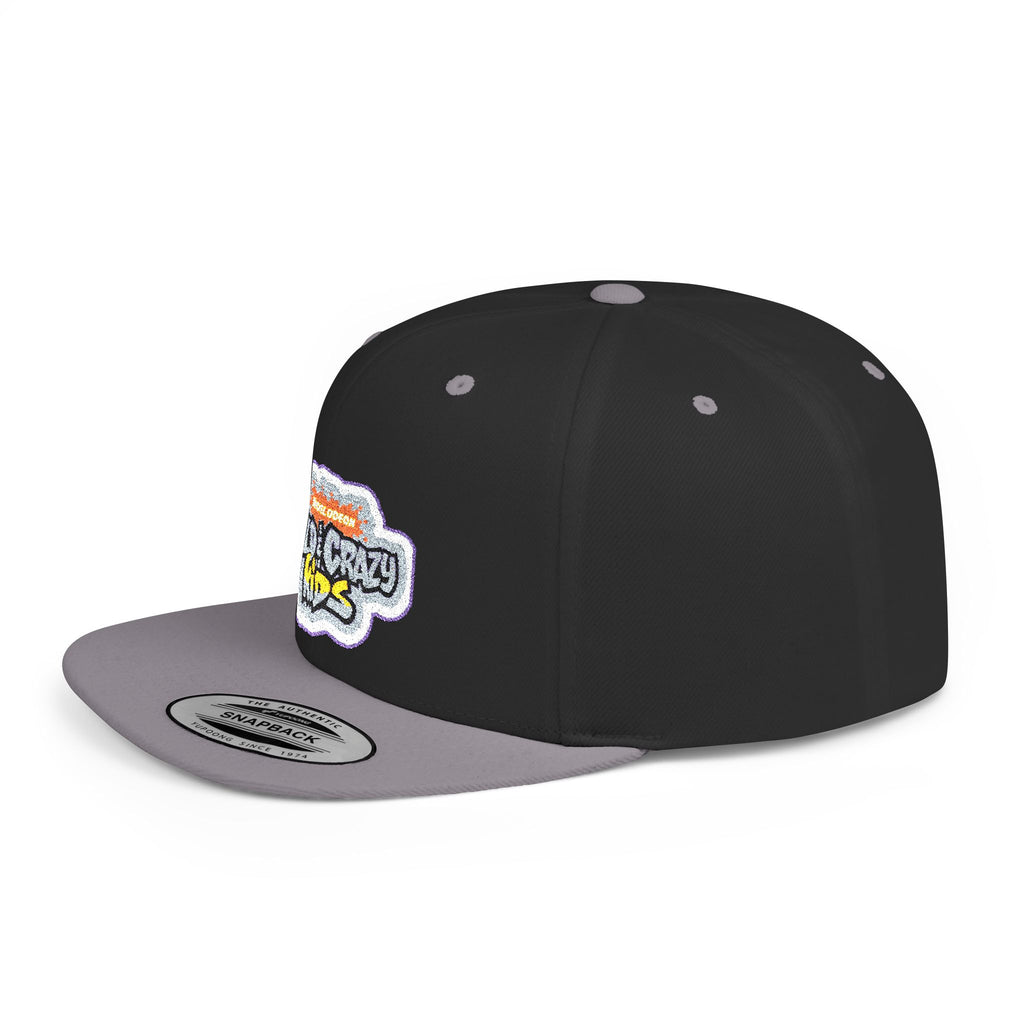 Flat Bill Snapback Hat — 'Neighborhood Vibes' Embroidered Patch Cap