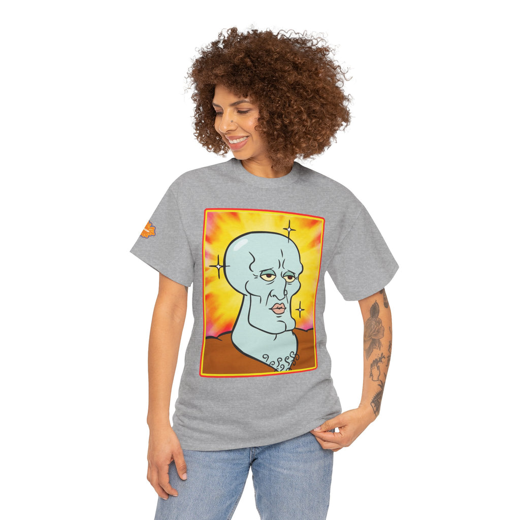 Handsome Squidward Portrait T‑Shirt — Retro Nickelodeon Graphic Tee