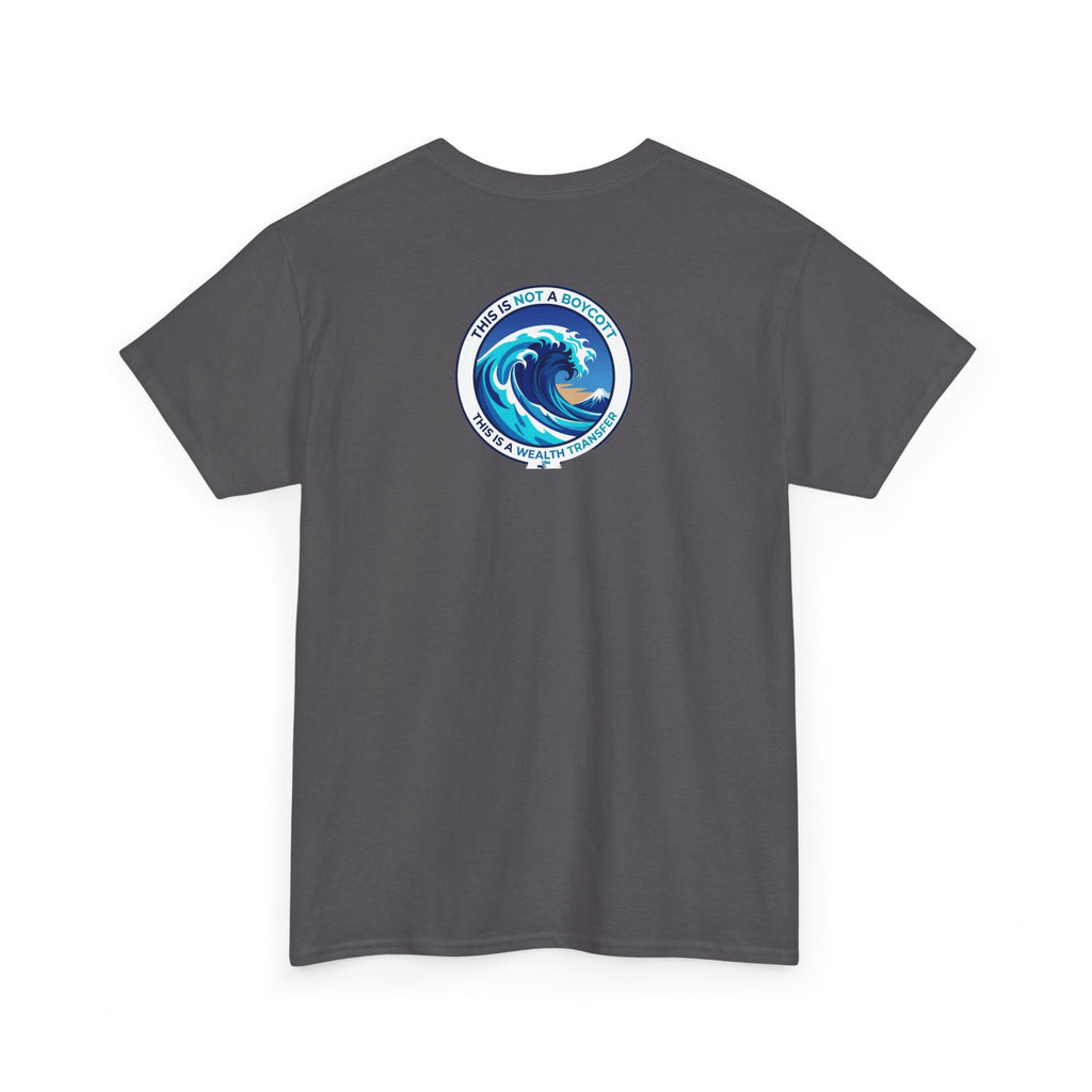 T-Shirt — Coastal Wave Graphic Tee (Ocean Sunset Wave Art)