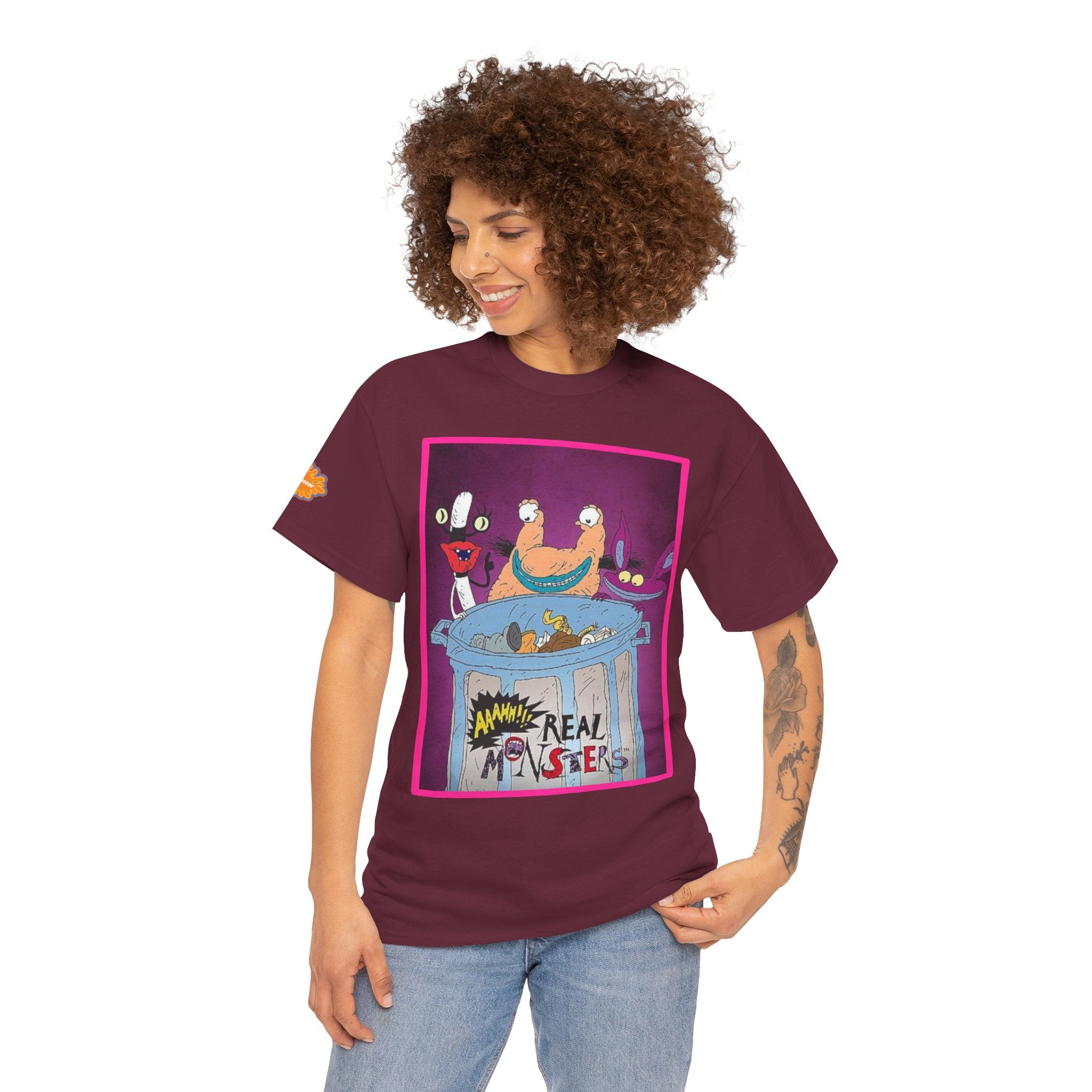 Real Monsters Vintage Cartoon T-Shirt — Nickelodeon Rugrats Crew Tee