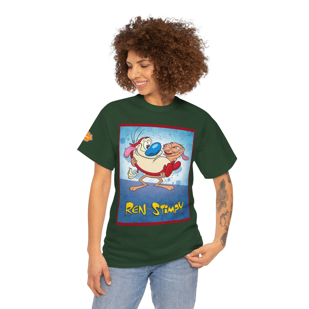 Ren & Stimpy Graphic Tee — Retro Nickelodeon Cartoon T-Shirt